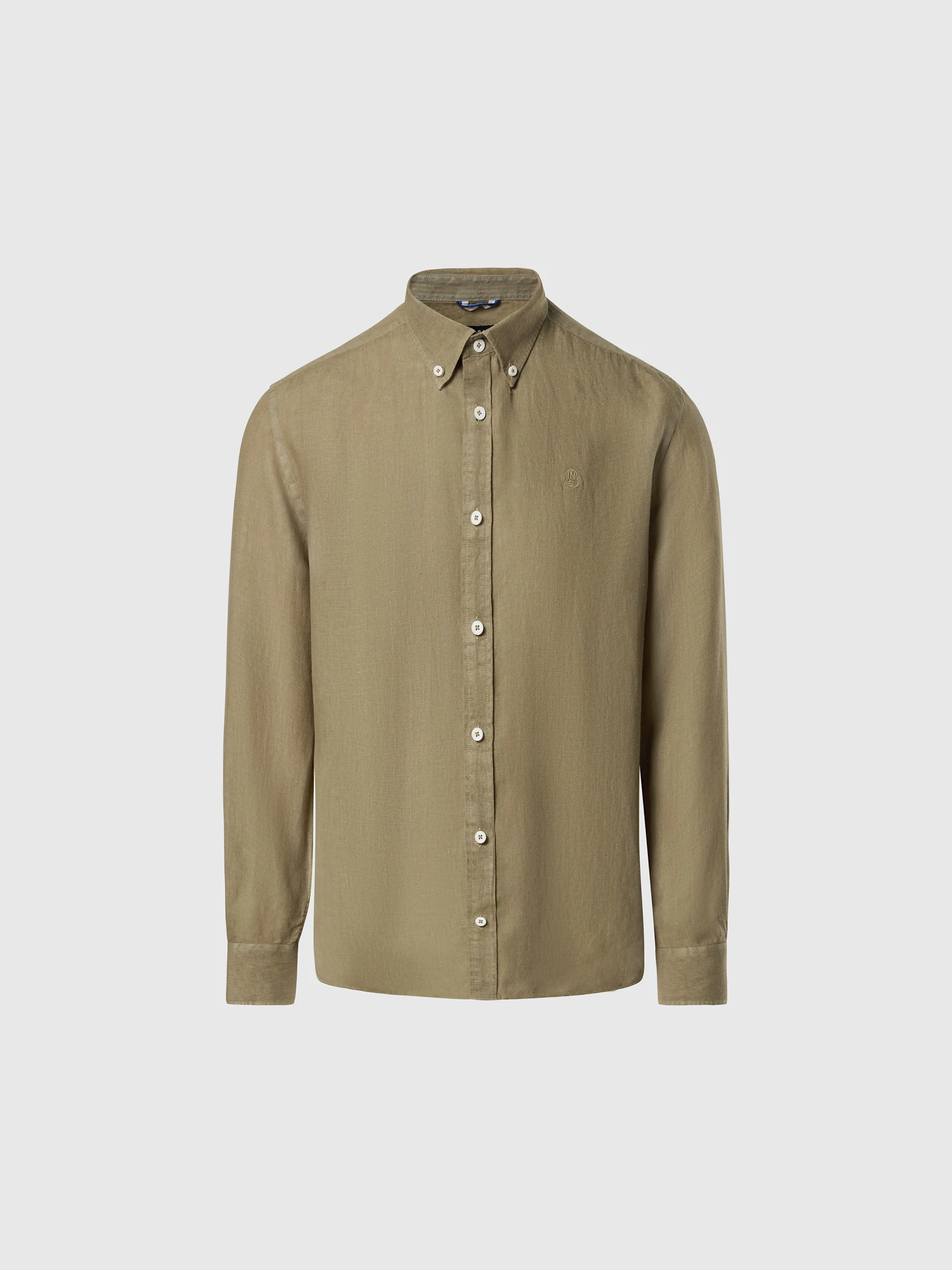 Linen shirt with corozo buttons - Image 3