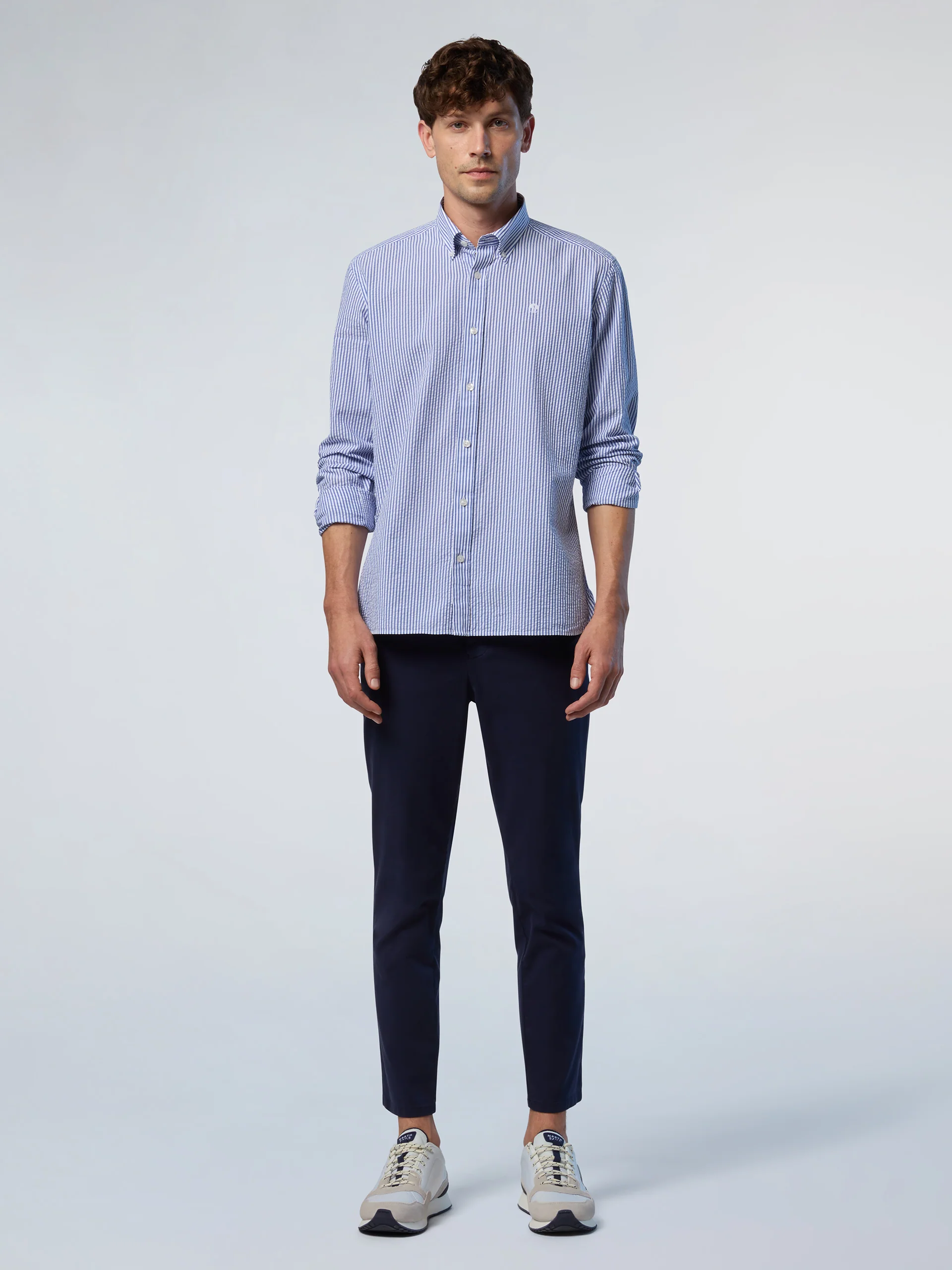 Striped seersucker shirt - Image 5