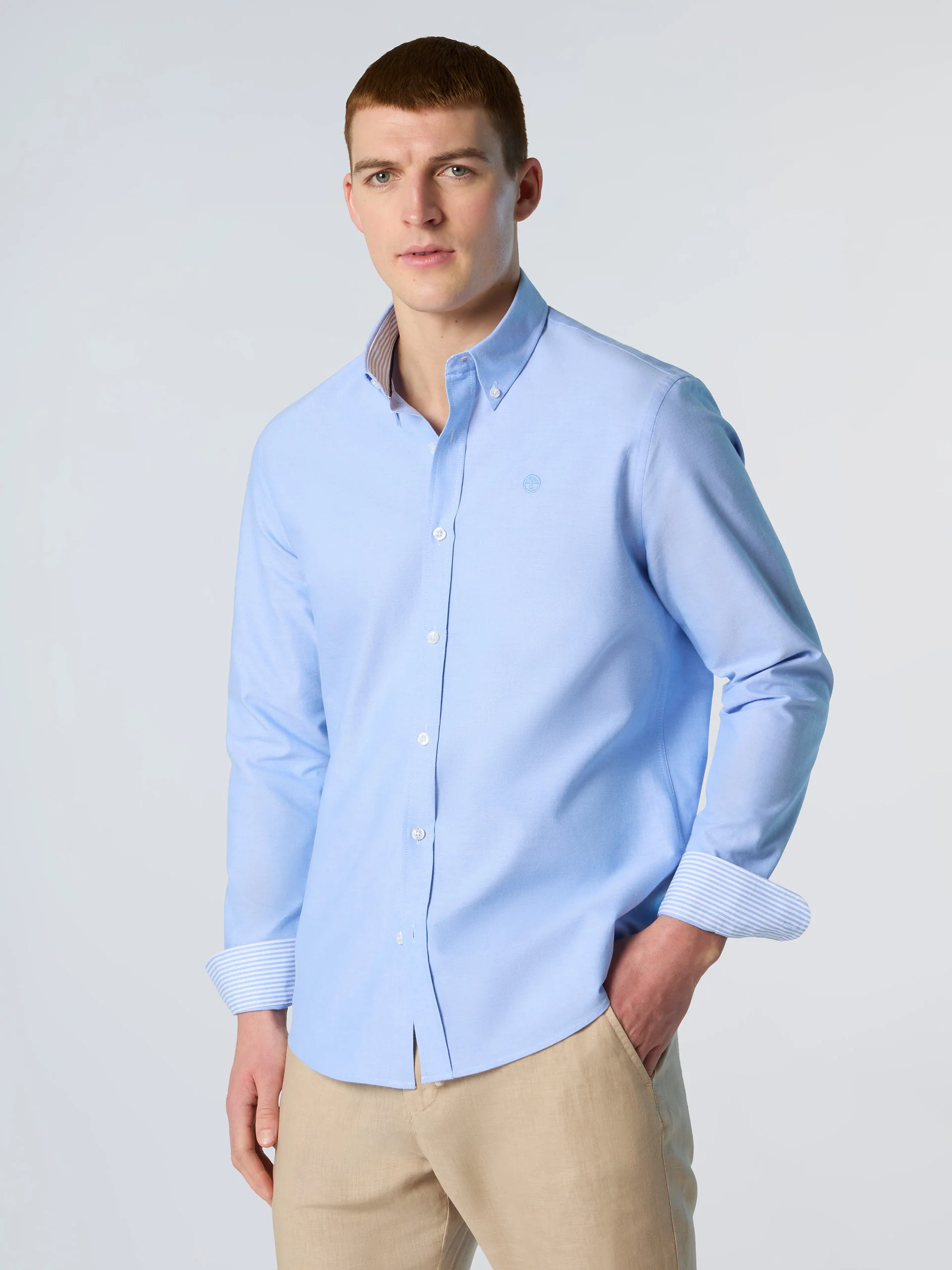 Oxford shirt with embroidered logo - Image 8