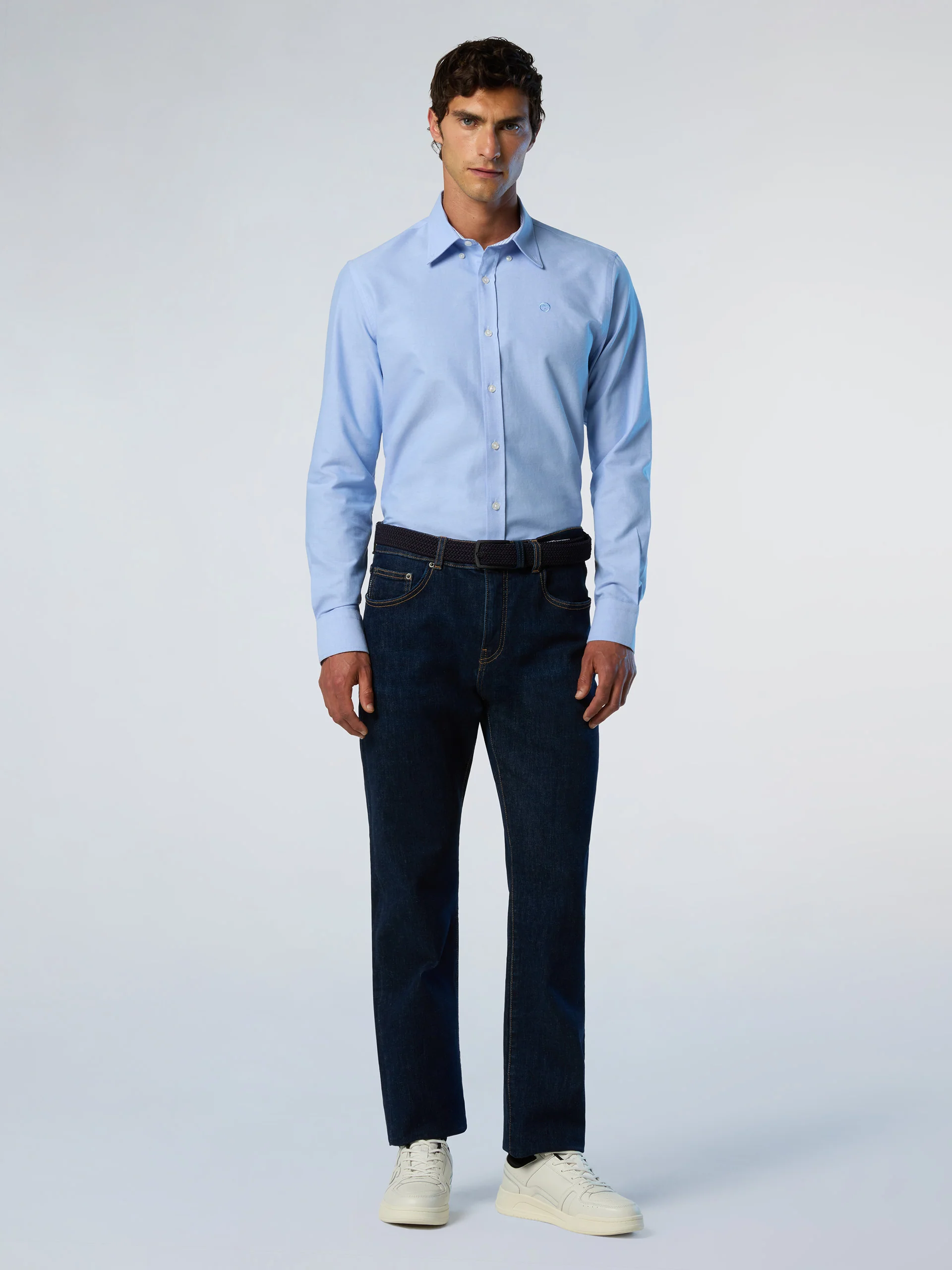 Oxford shirt with embroidered logo - Image 11