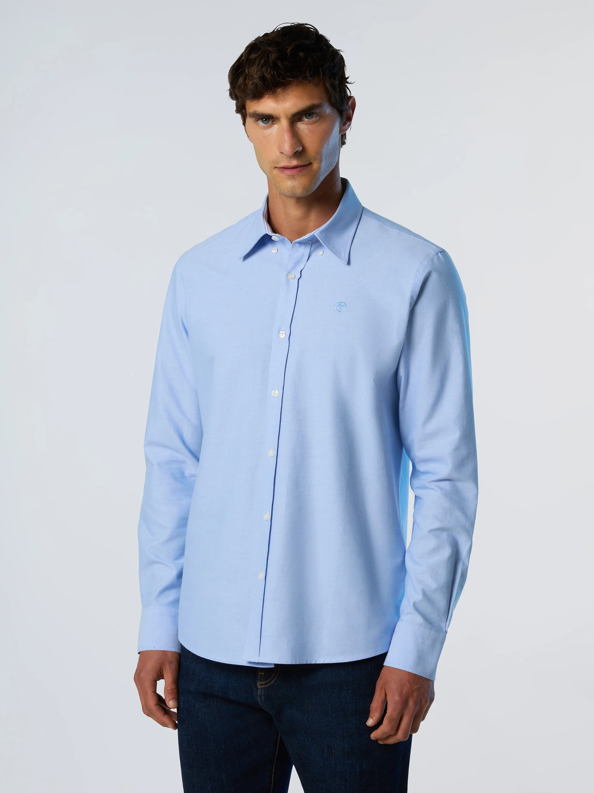 Oxford shirt with embroidered logo - Image 7