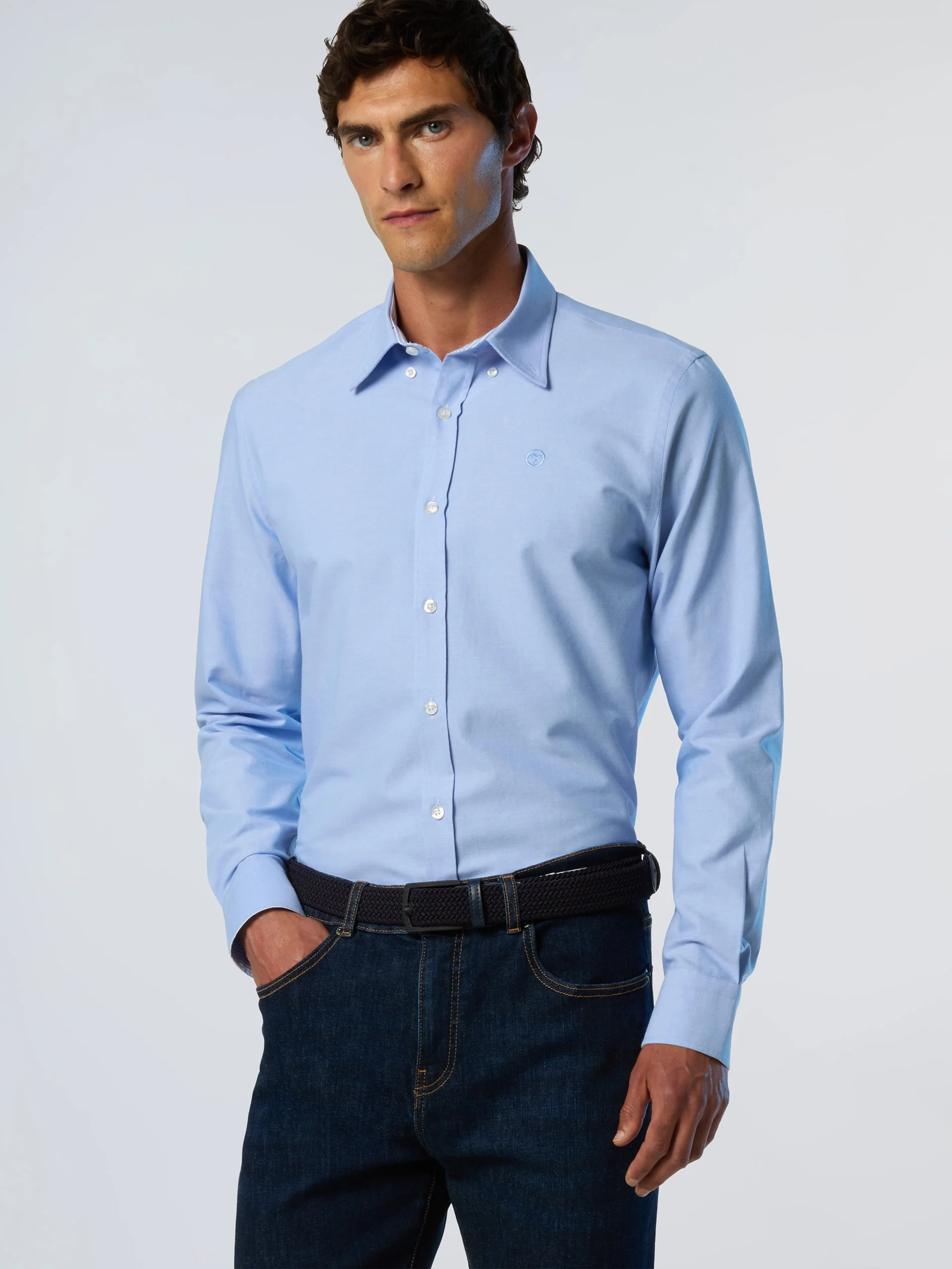 Oxford shirt with embroidered logo - Image 8