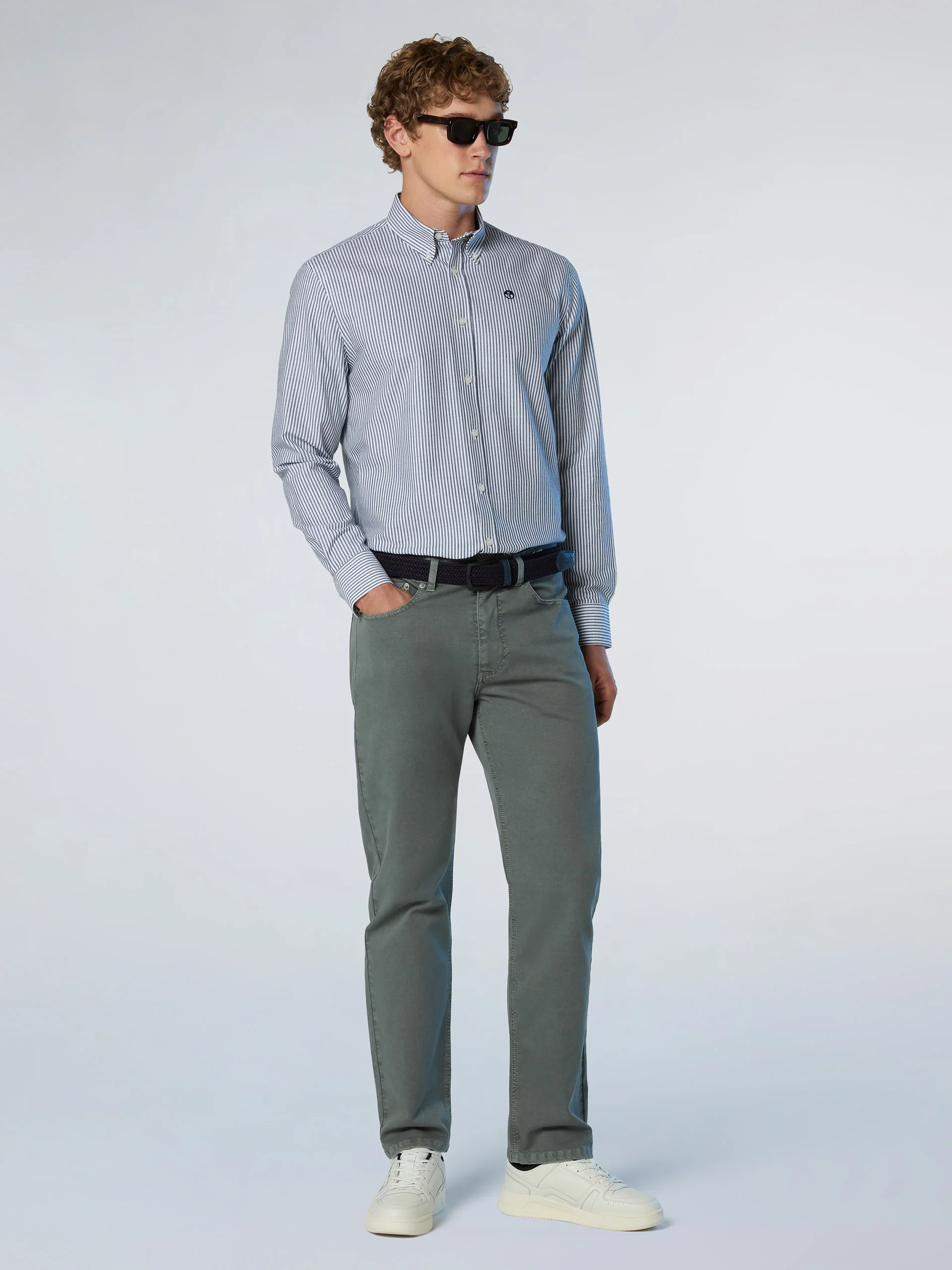 Striped Oxford shirt - Image 11