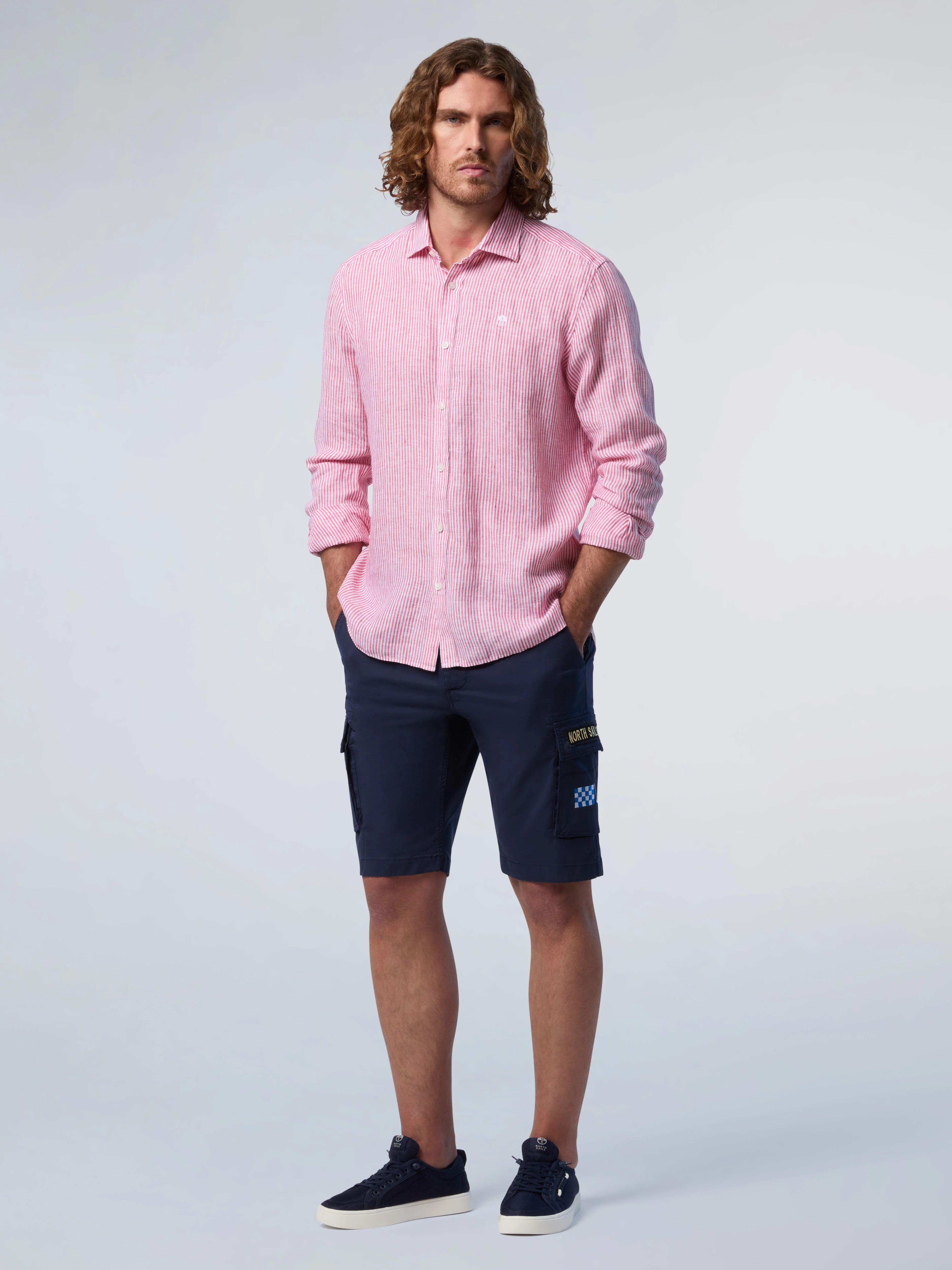 Classic stripe linen shirt - Image 11