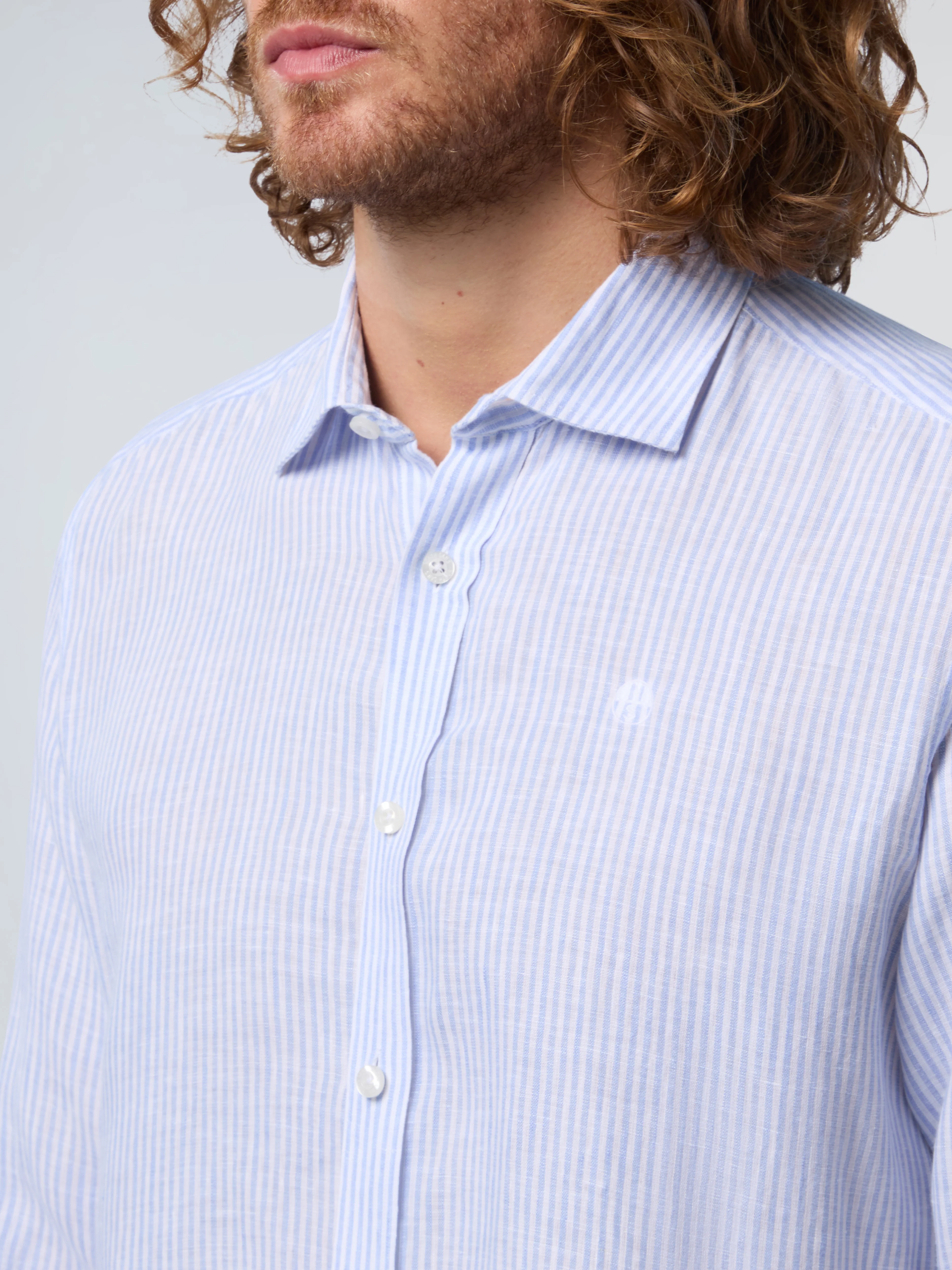 Classic stripe linen shirt - Image 6