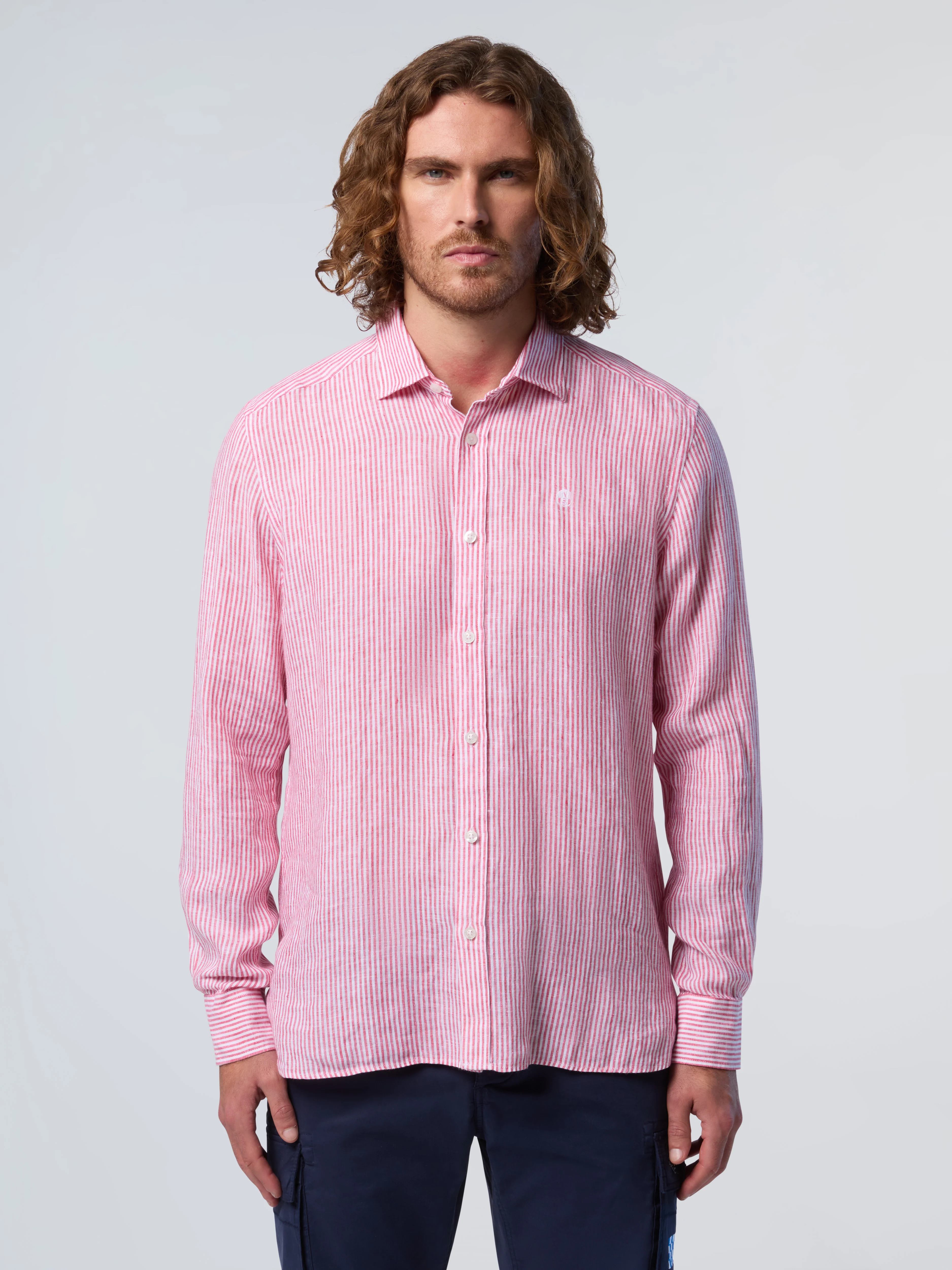 Classic stripe linen shirt - Image 7