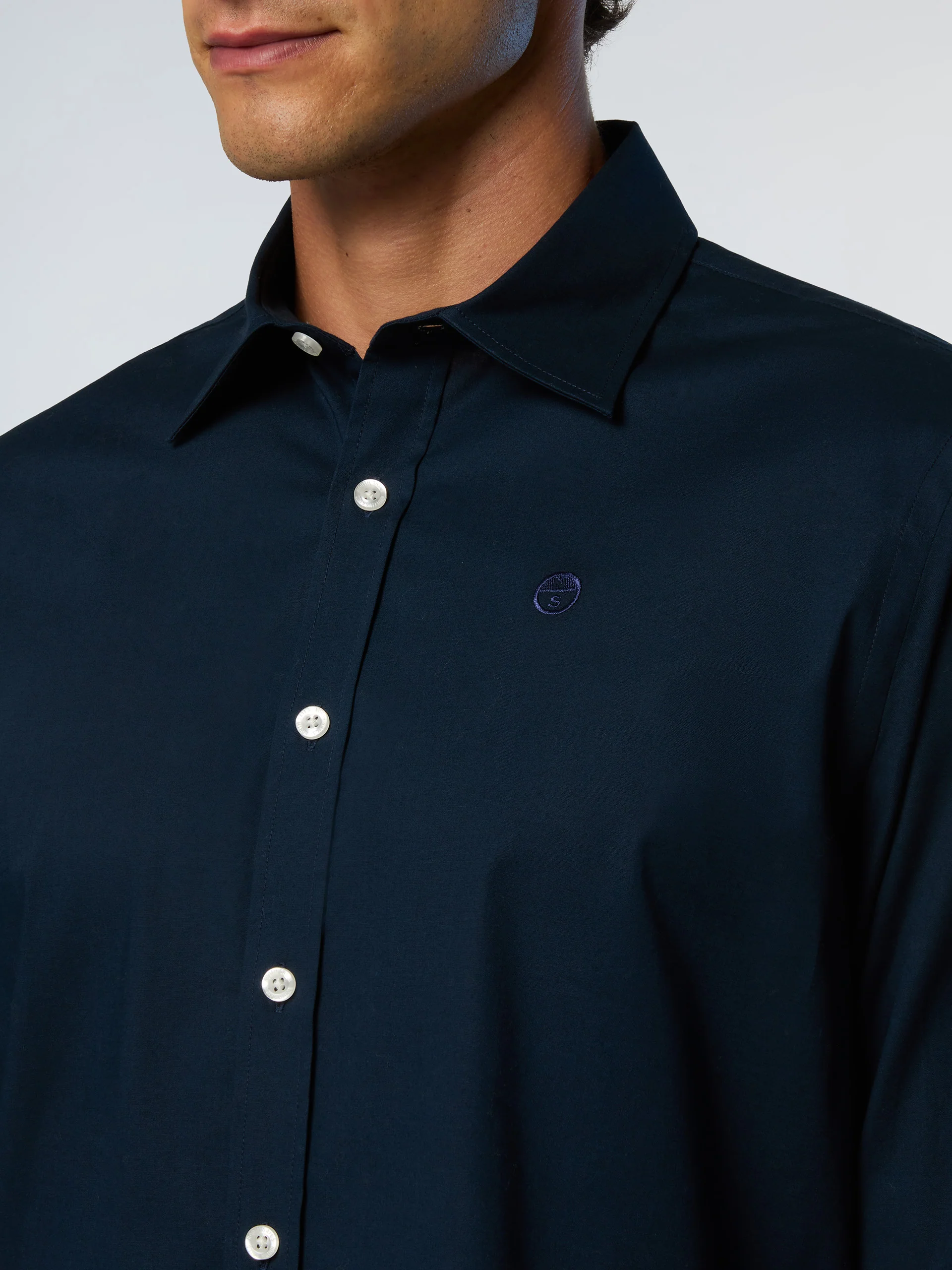 Stretch poplin shirt - Image 7