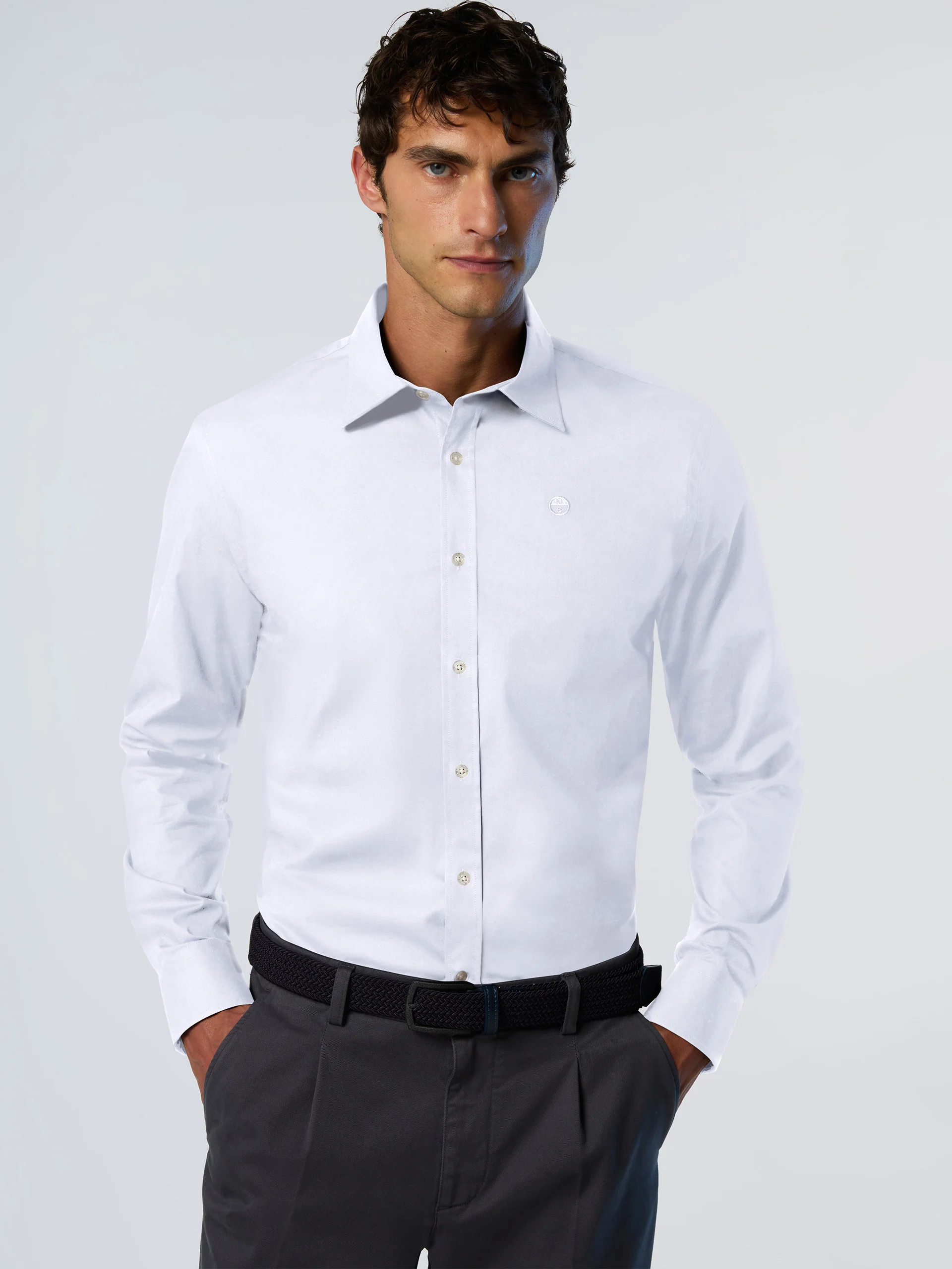 Stretch poplin shirt - Image 9