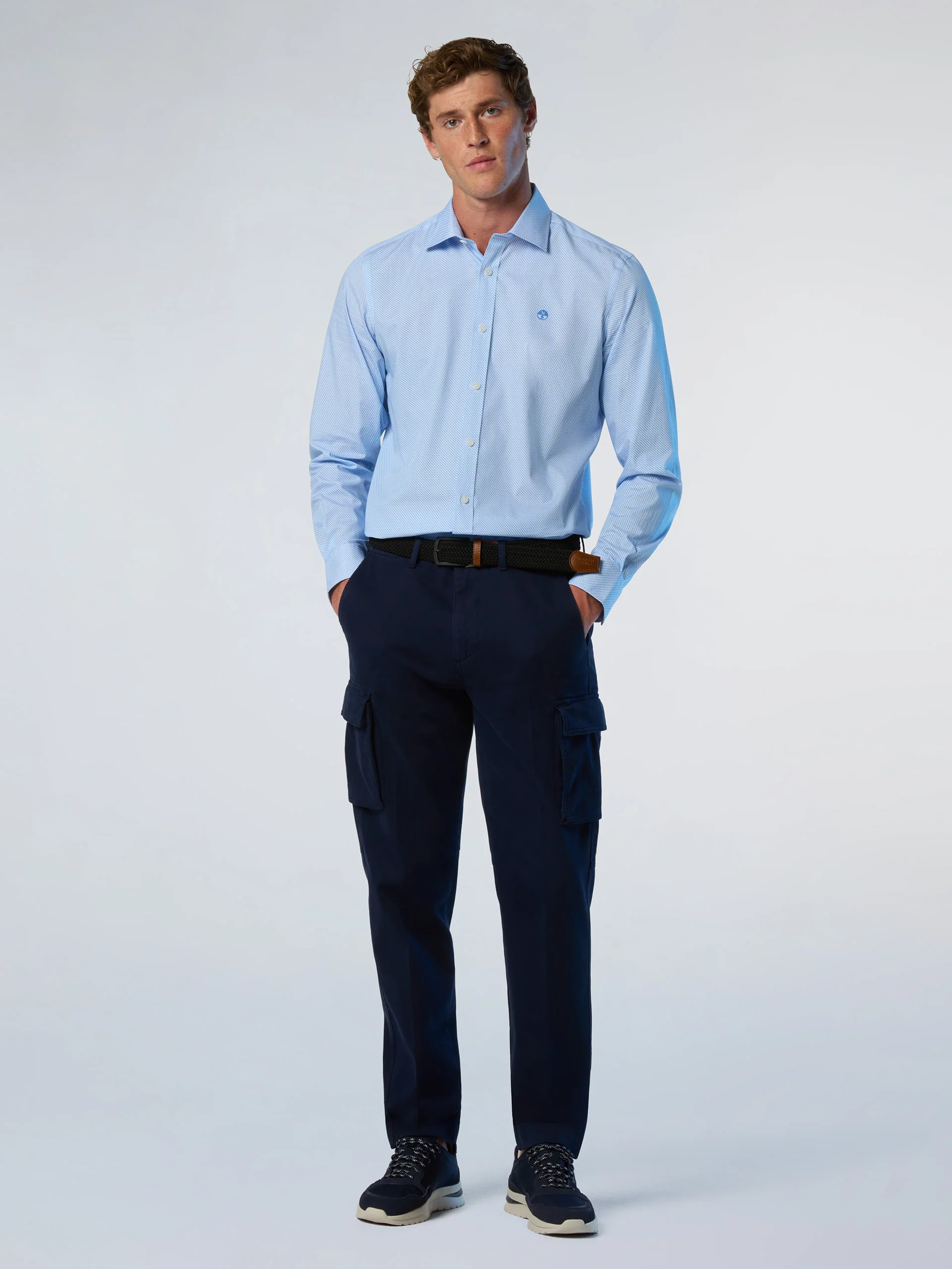Patterned poplin shirt - Image 5