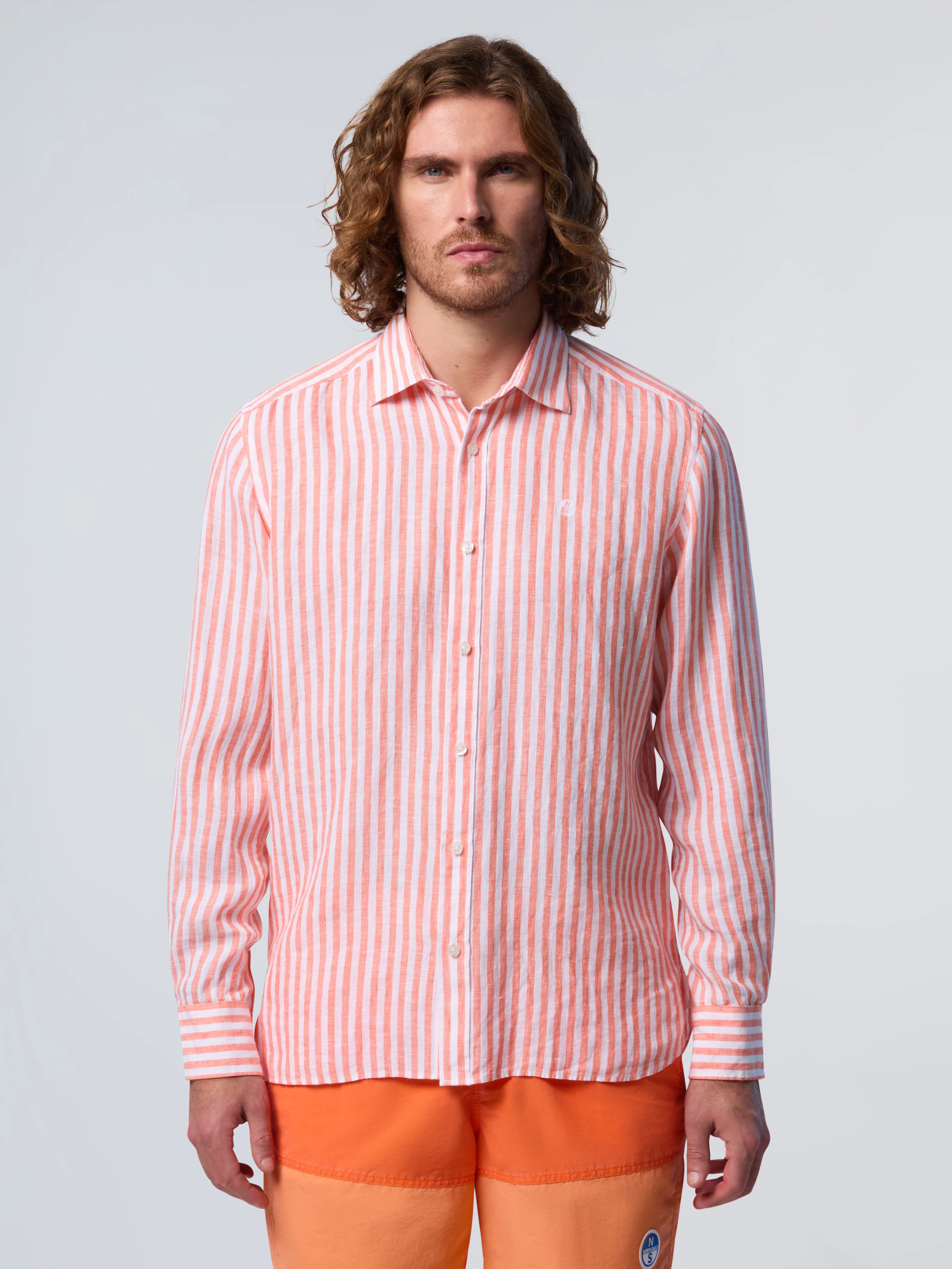 Wide stripe linen shirt - Image 7