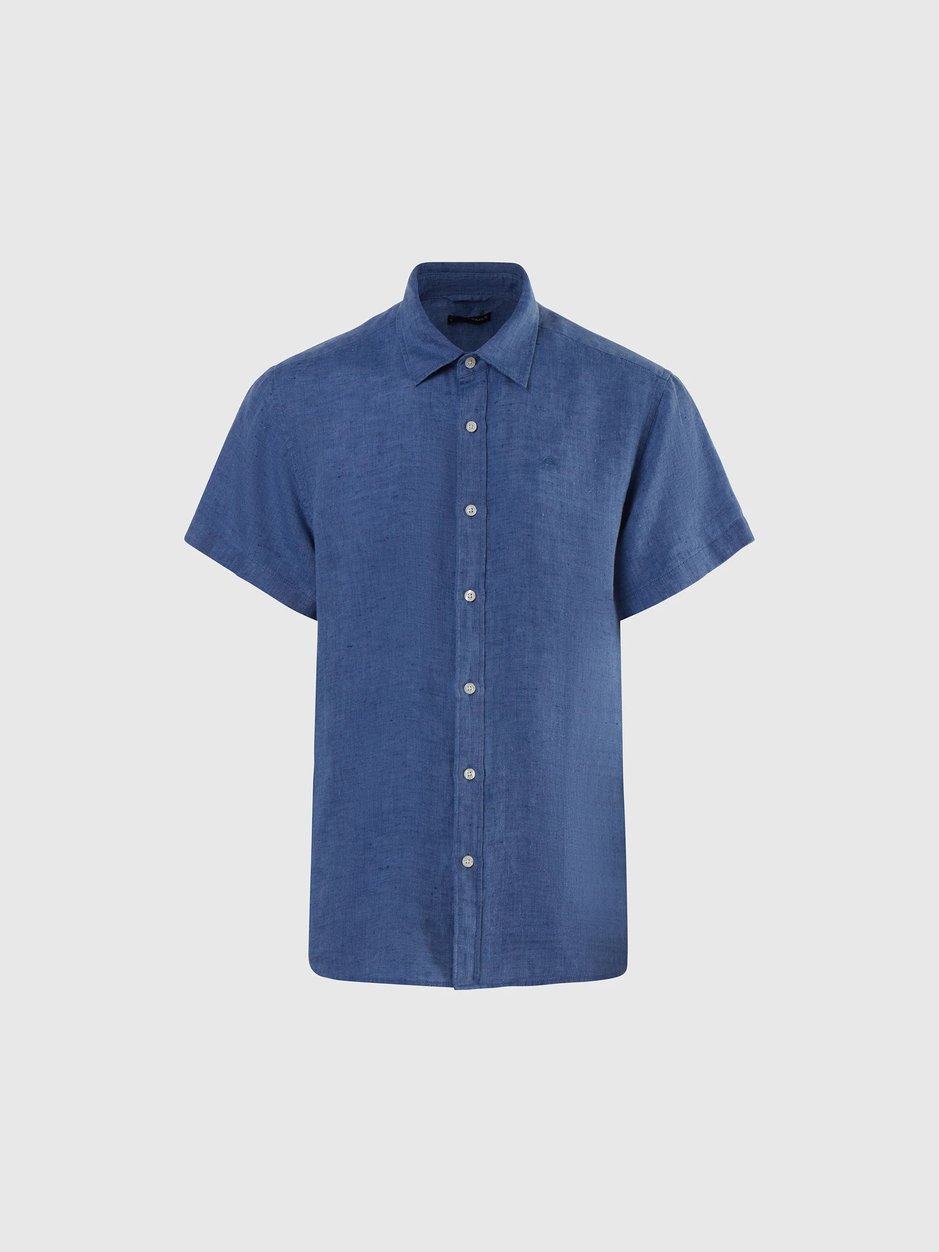 Short-sleeved linen shirt - Image 15