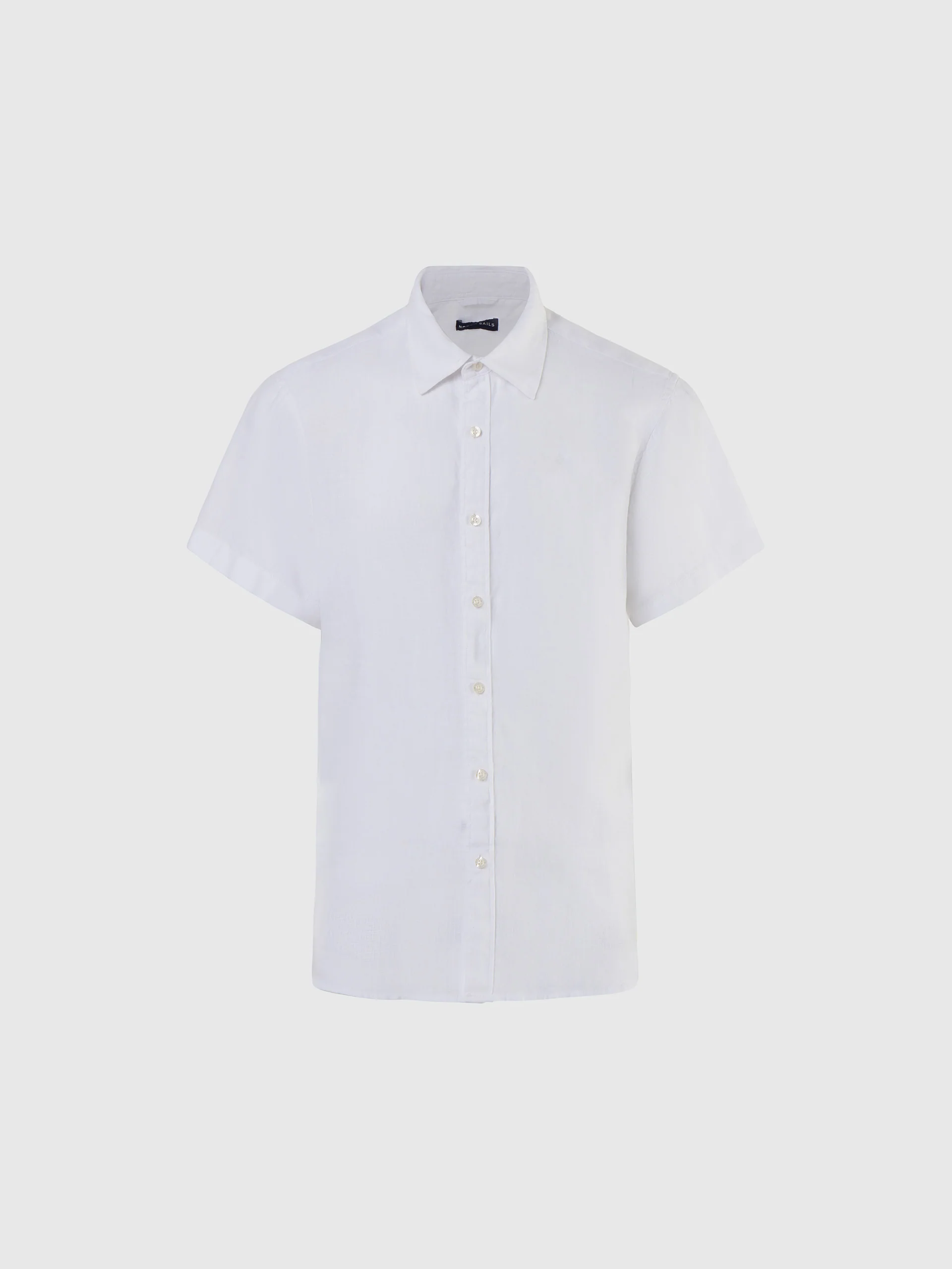 Short-sleeved linen shirt - Image 3