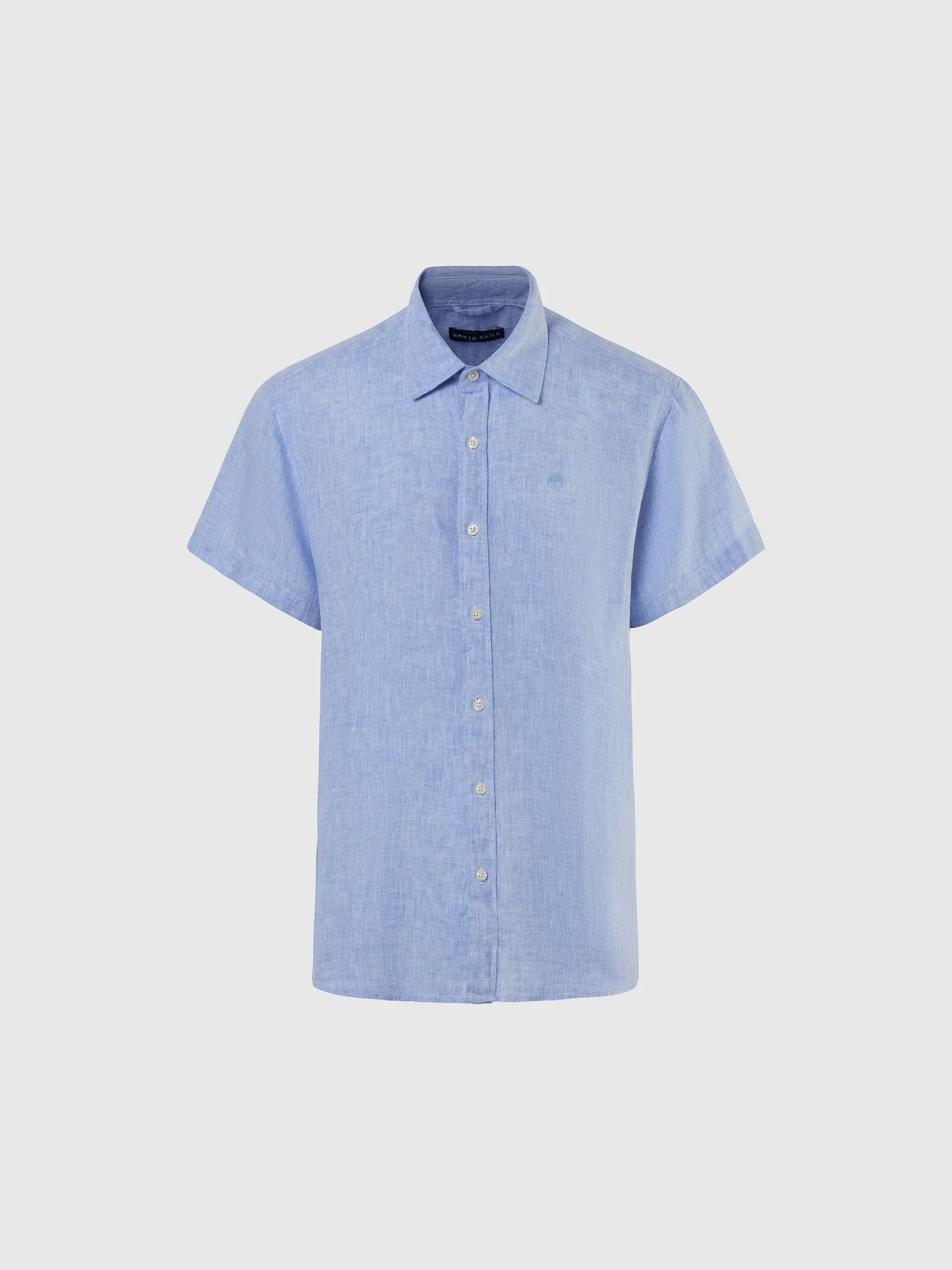 Short-sleeved linen shirt - Image 9