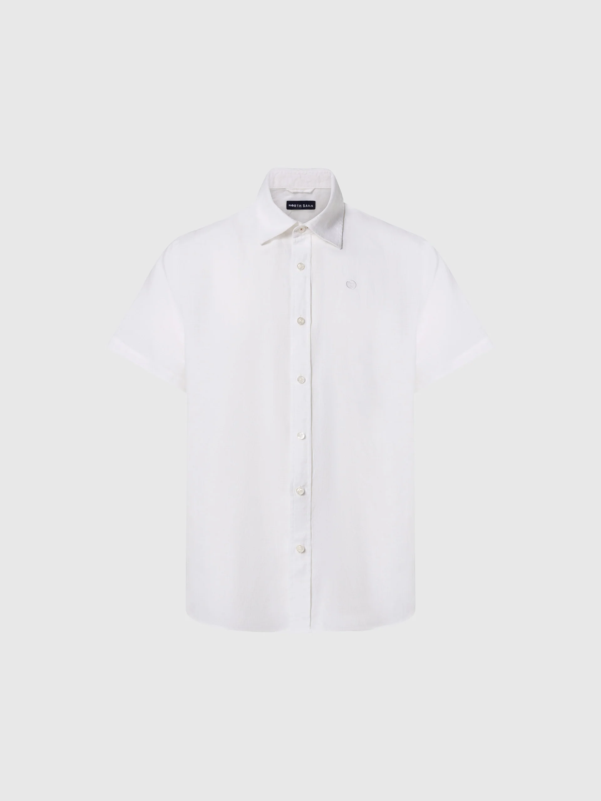 Short-sleeved linen shirt - Image 3