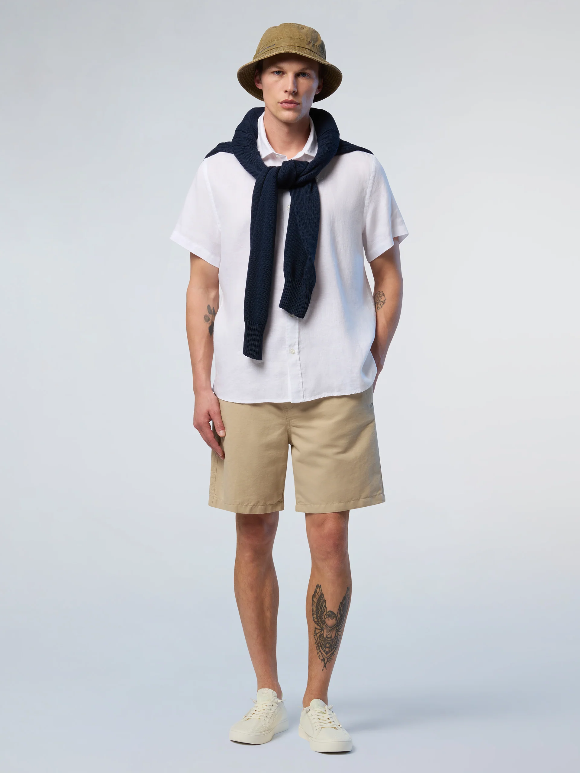 Short-sleeved linen shirt - Image 5