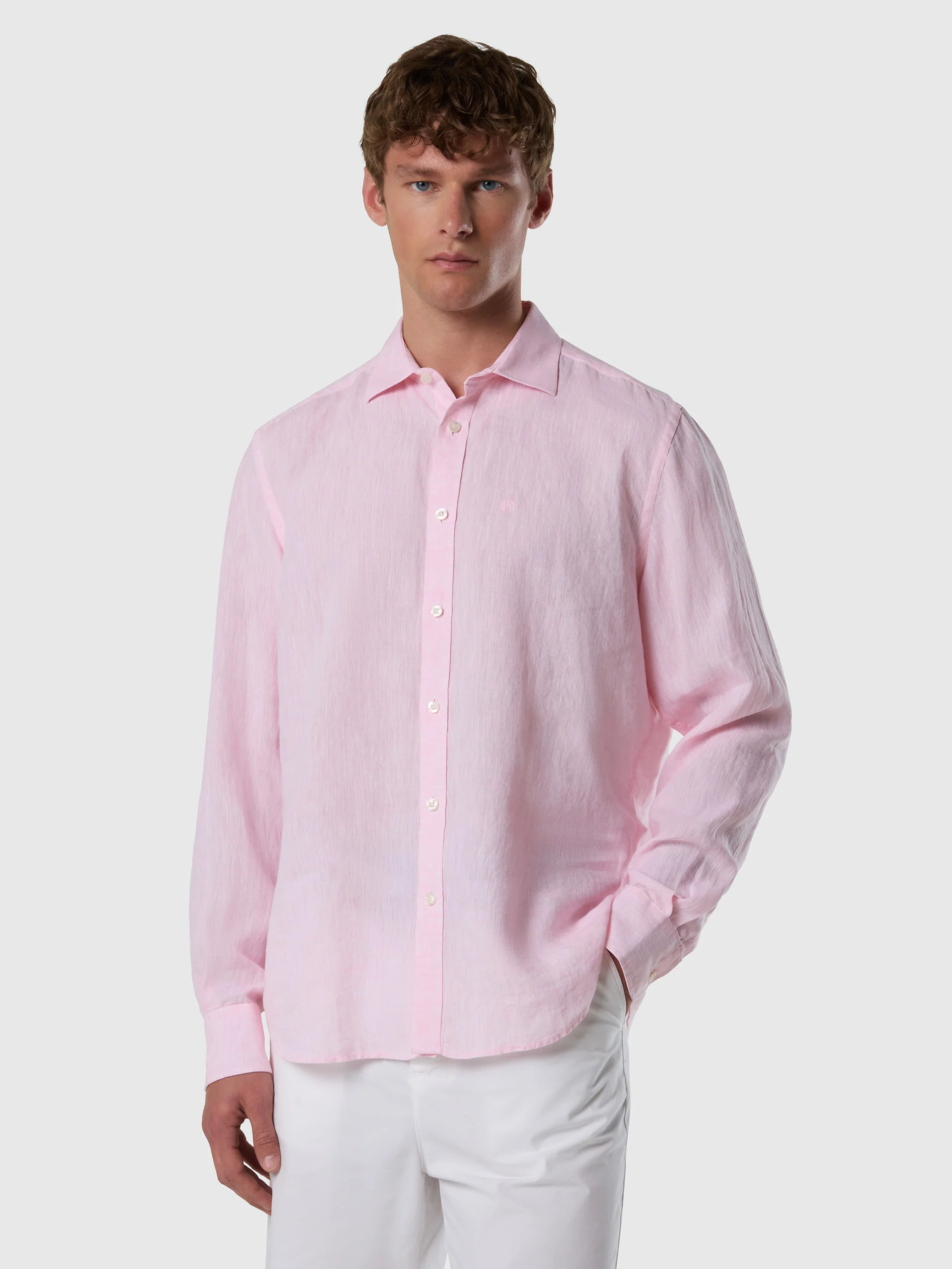 Long-sleeved linen shirt - Image 6