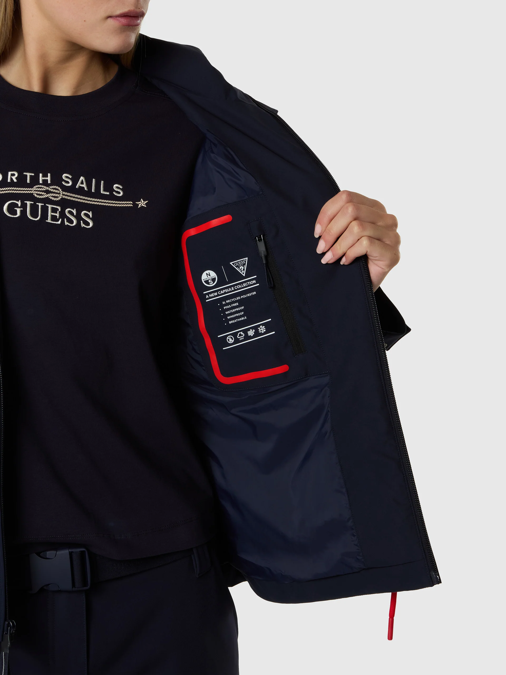 GUESS X NORTH SAILS SHORT PARKA - Image 14