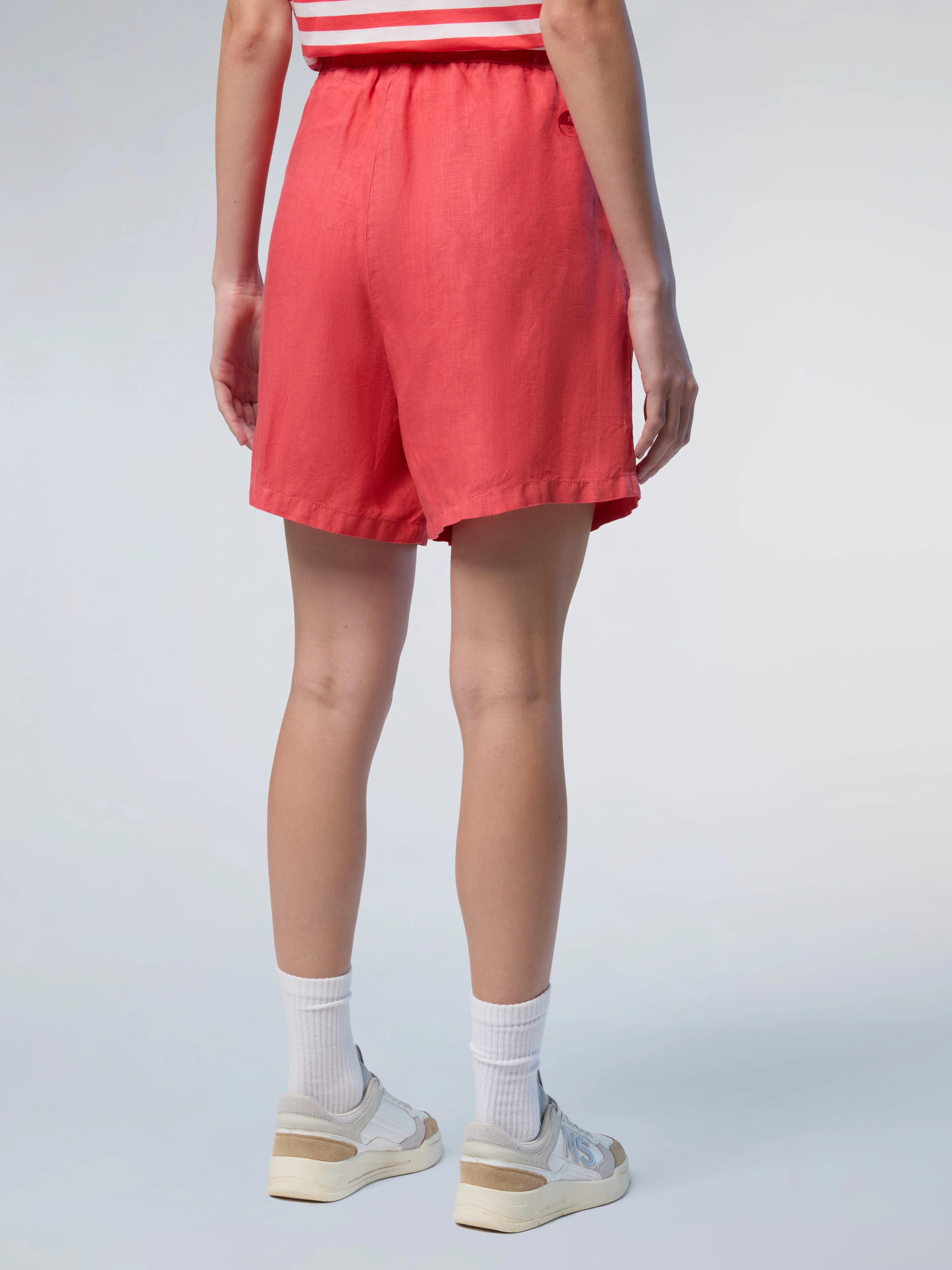 Wide-leg linen shorts - Image 8