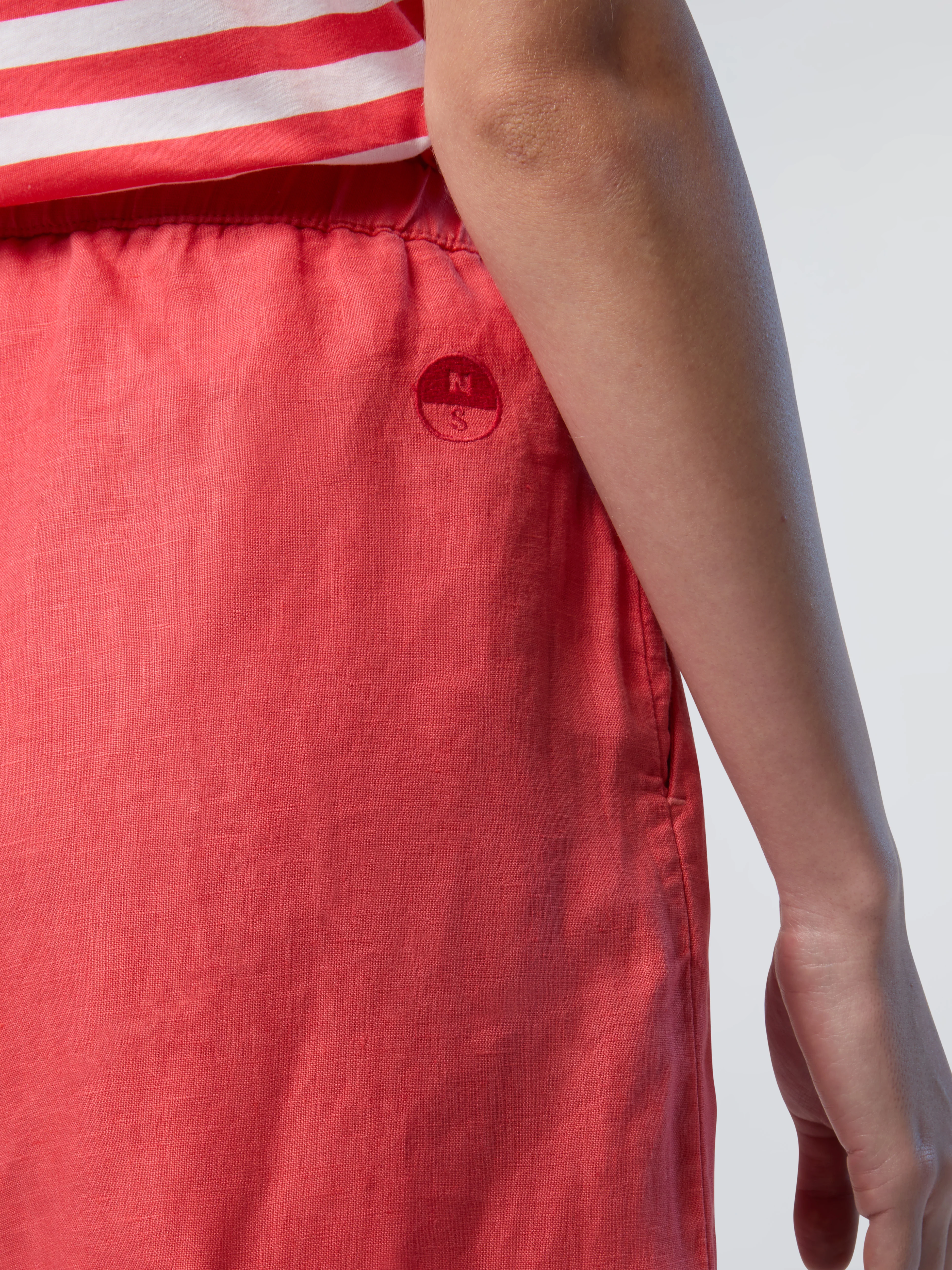 Wide-leg linen shorts - Image 9