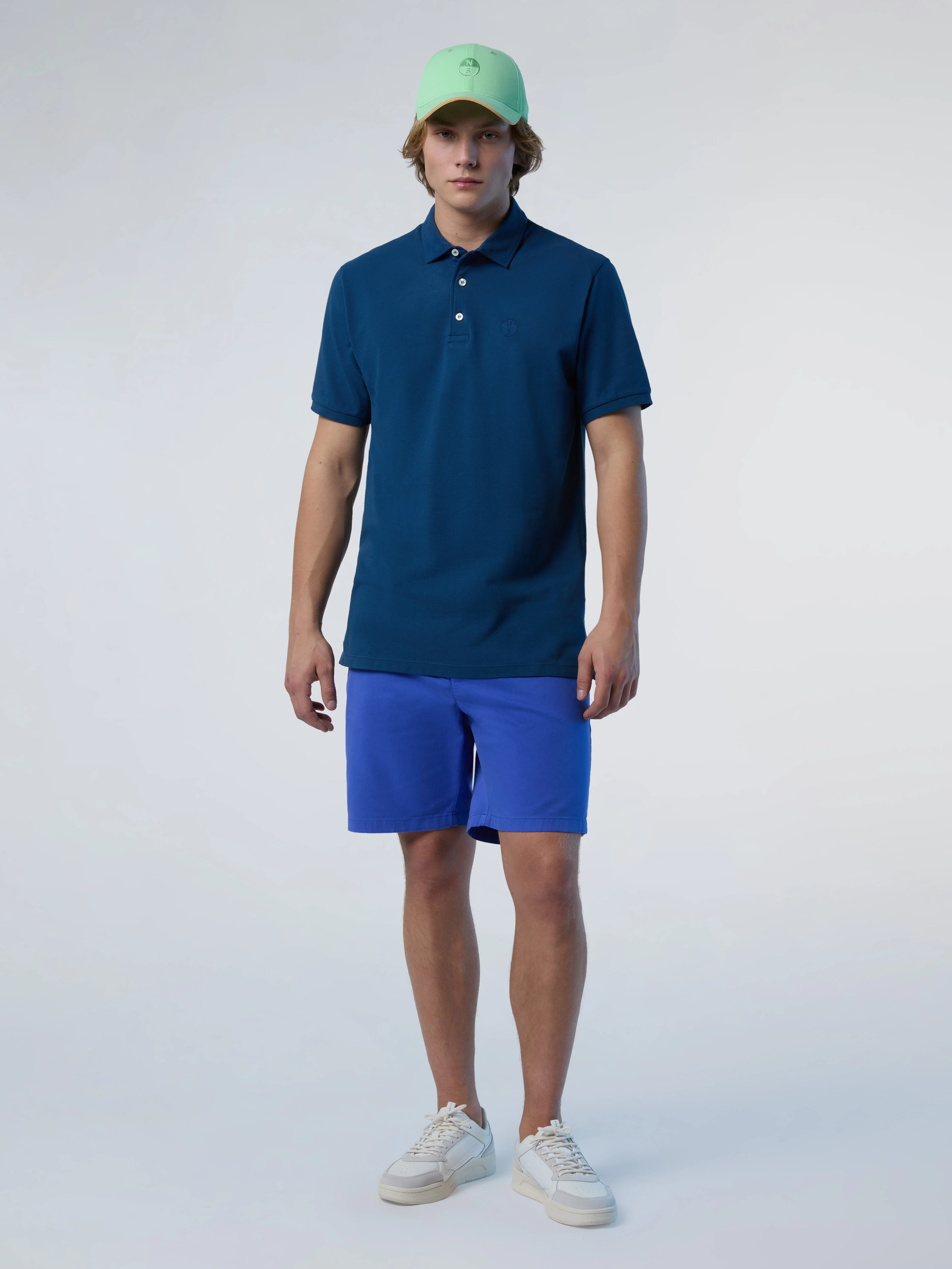 Chino shorts with logo patch - Image 45