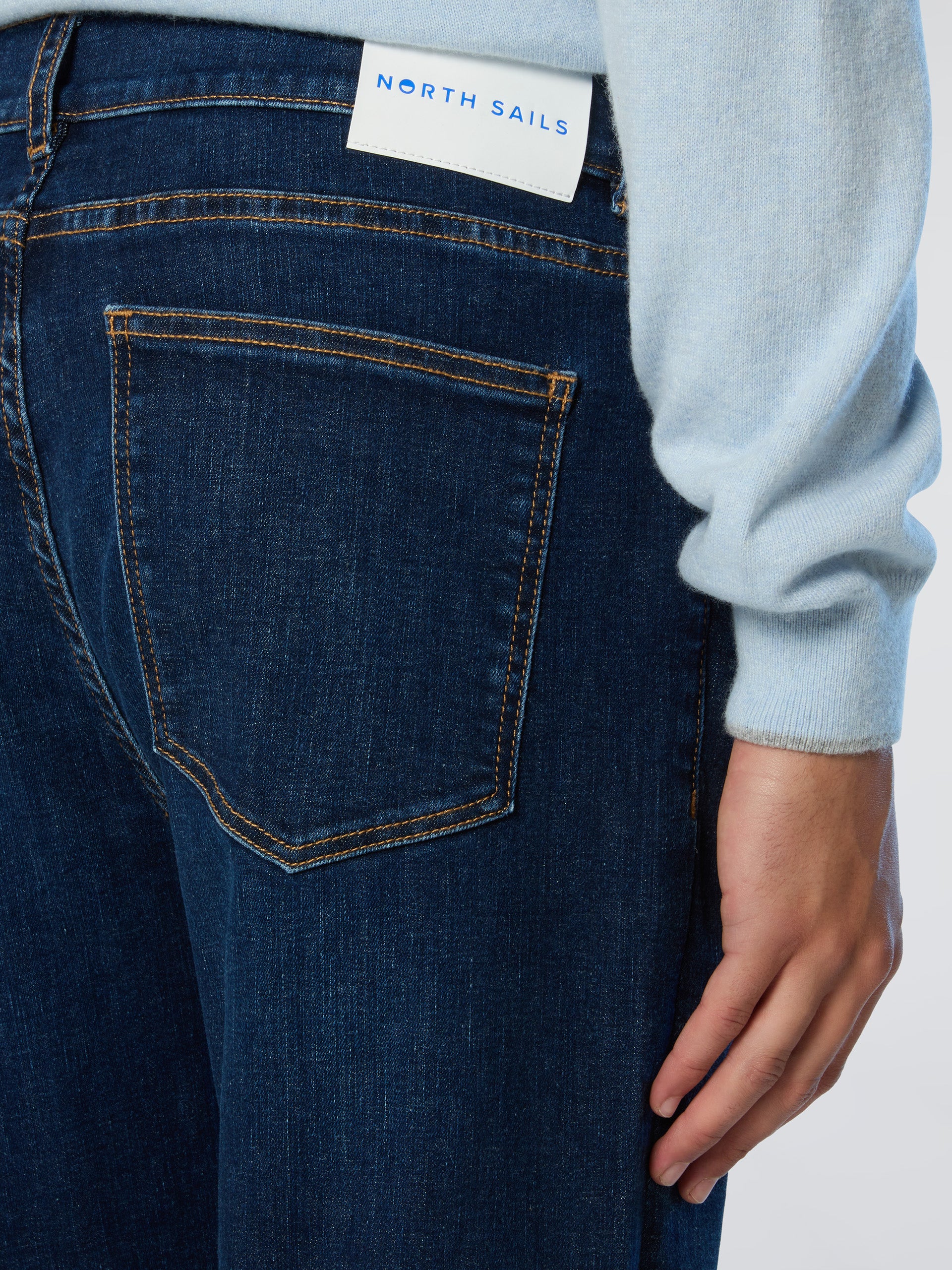 Stripe recycled denim jeans - Image 10