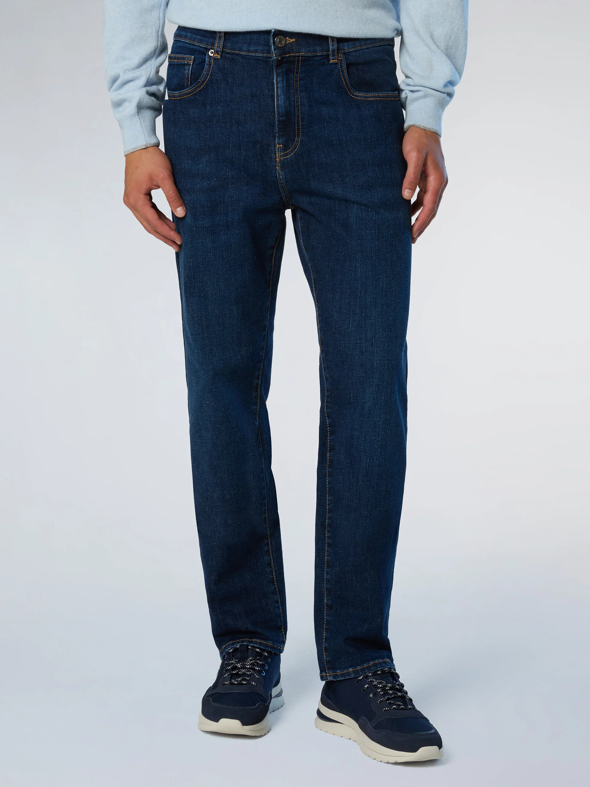 Stripe recycled denim jeans - Image 6