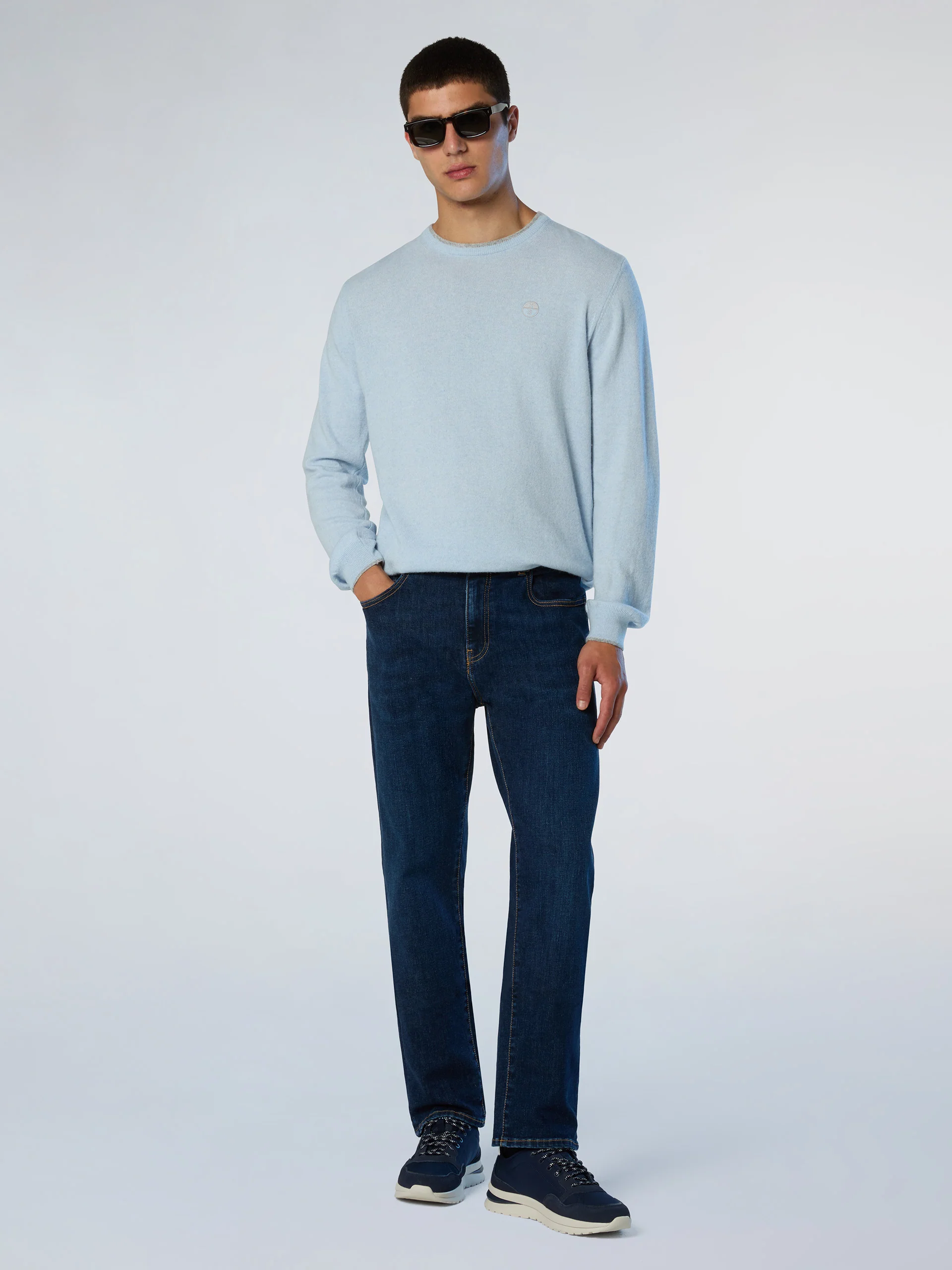 Stripe recycled denim jeans - Image 7