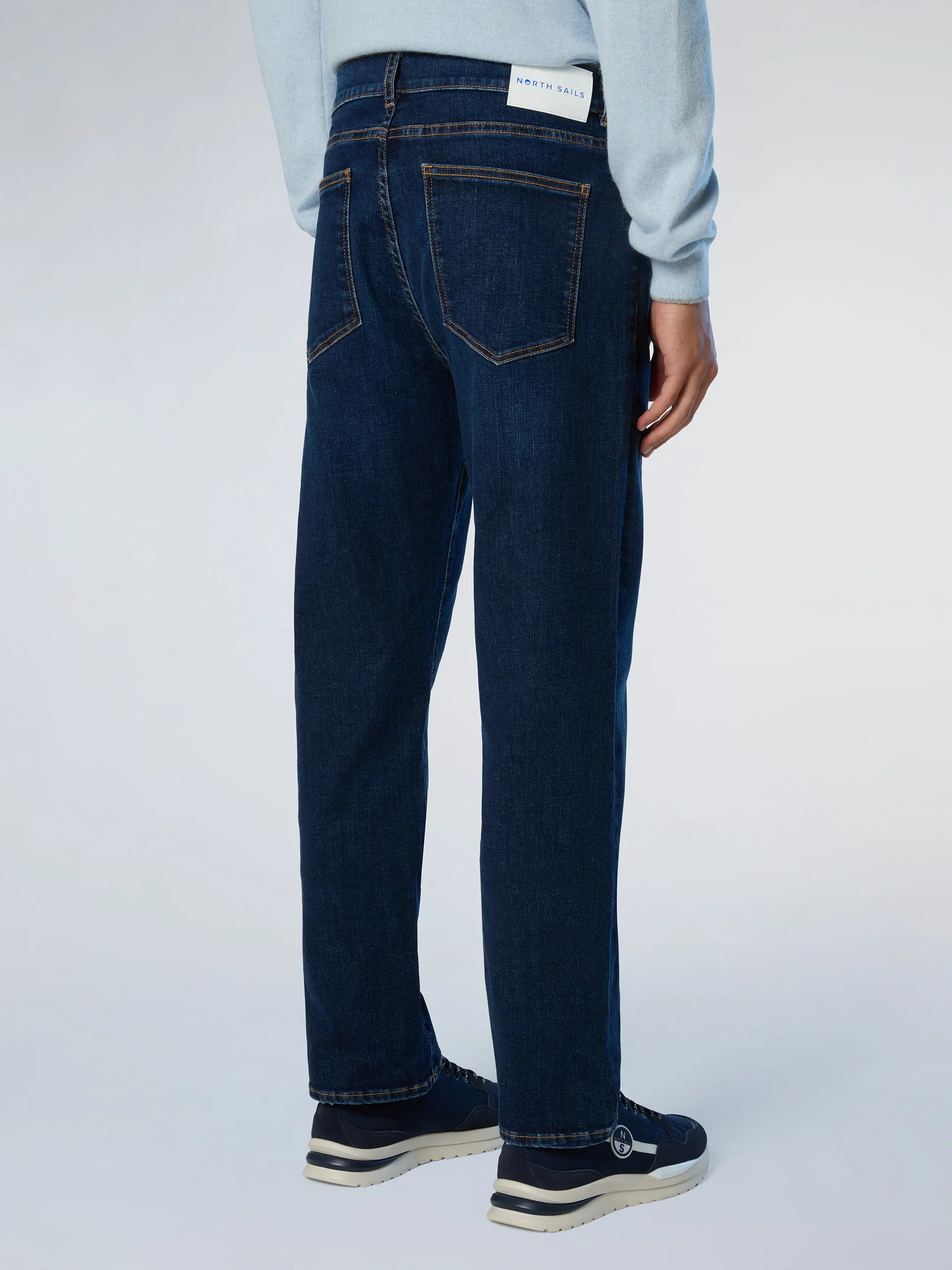 Stripe recycled denim jeans - Image 9