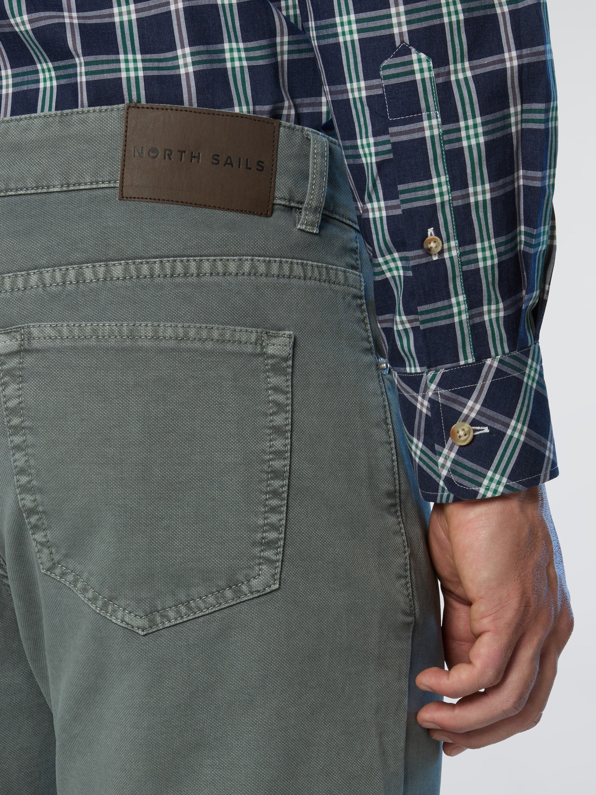 Broken twill 5-pocket pants - Image 11