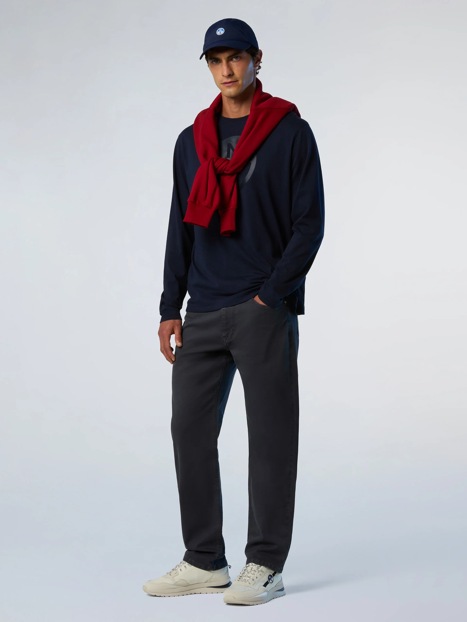 Broken twill 5-pocket pants - Image 13