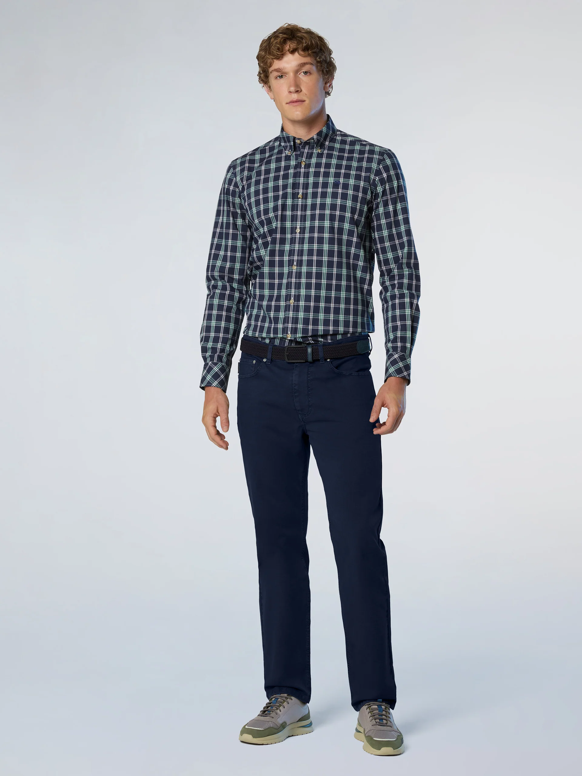 Broken twill 5-pocket pants - Image 20