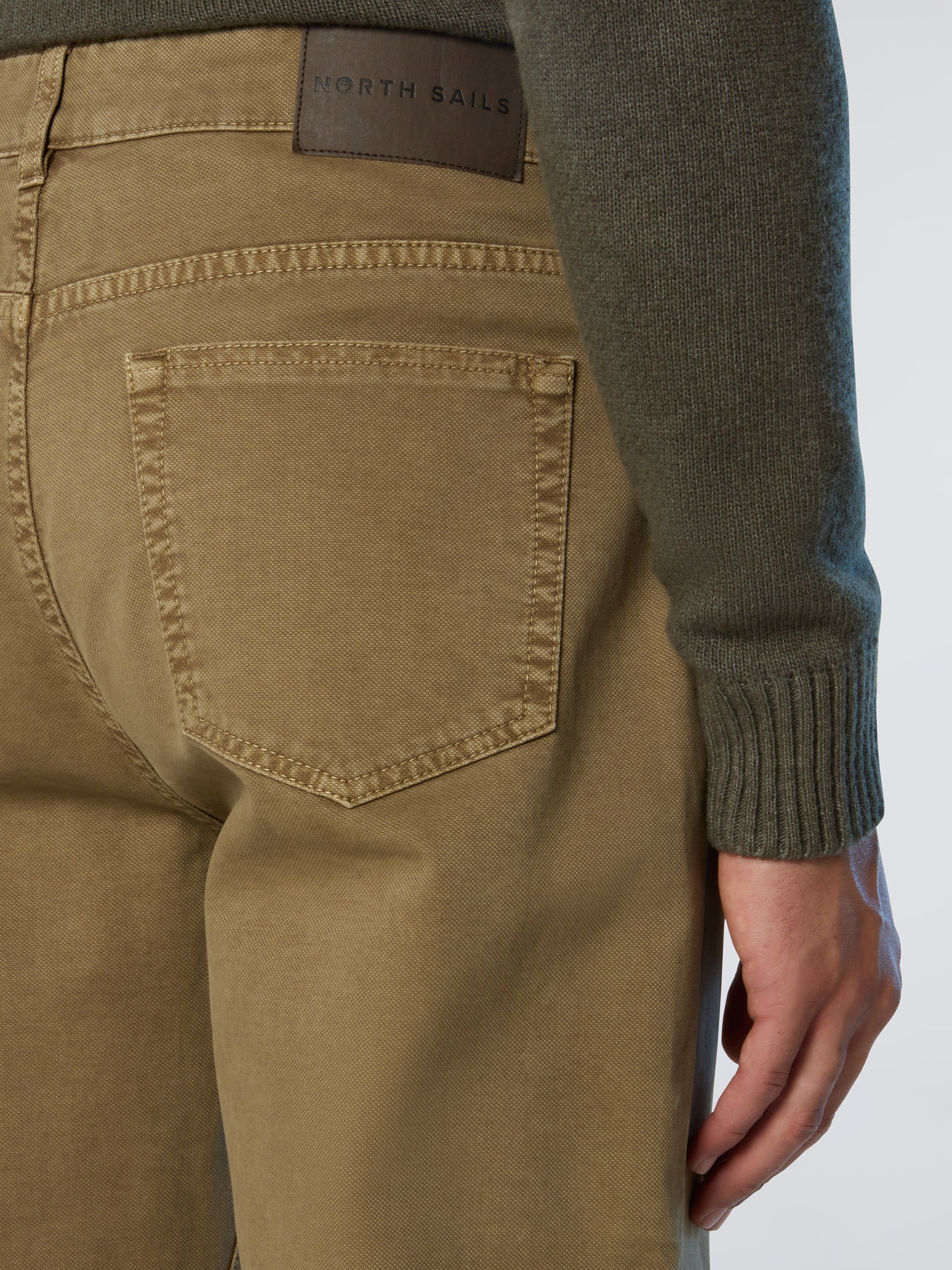 Broken twill 5-pocket pants - Image 5
