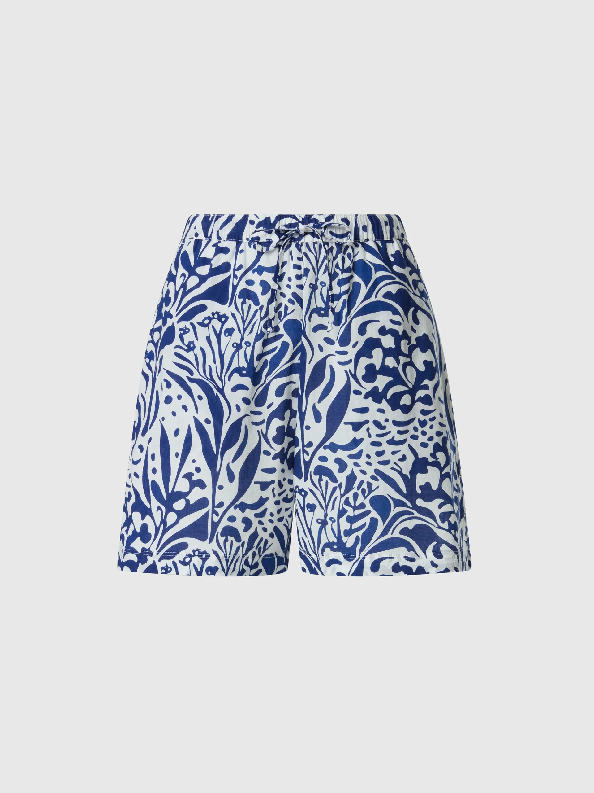 Muslin shorts with coral print - Image 3