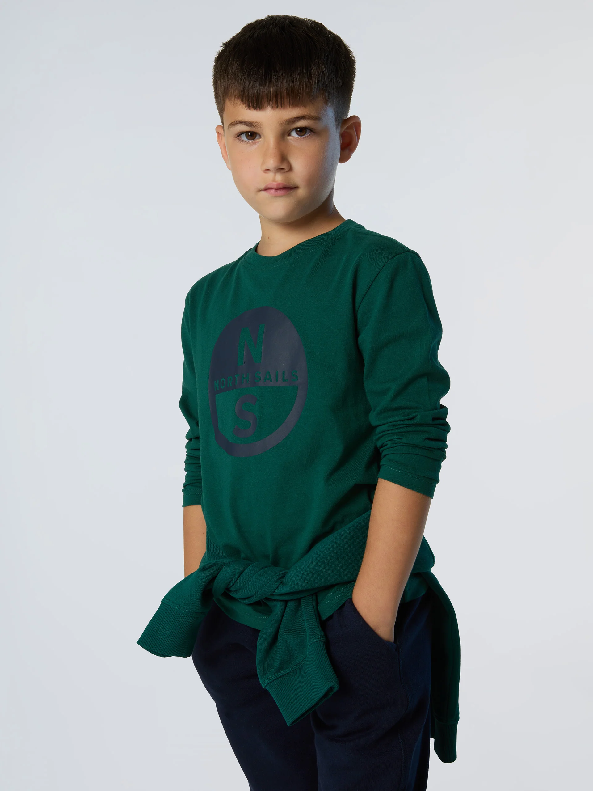 Long-sleeved T-shirt with maxi logo - Image 8