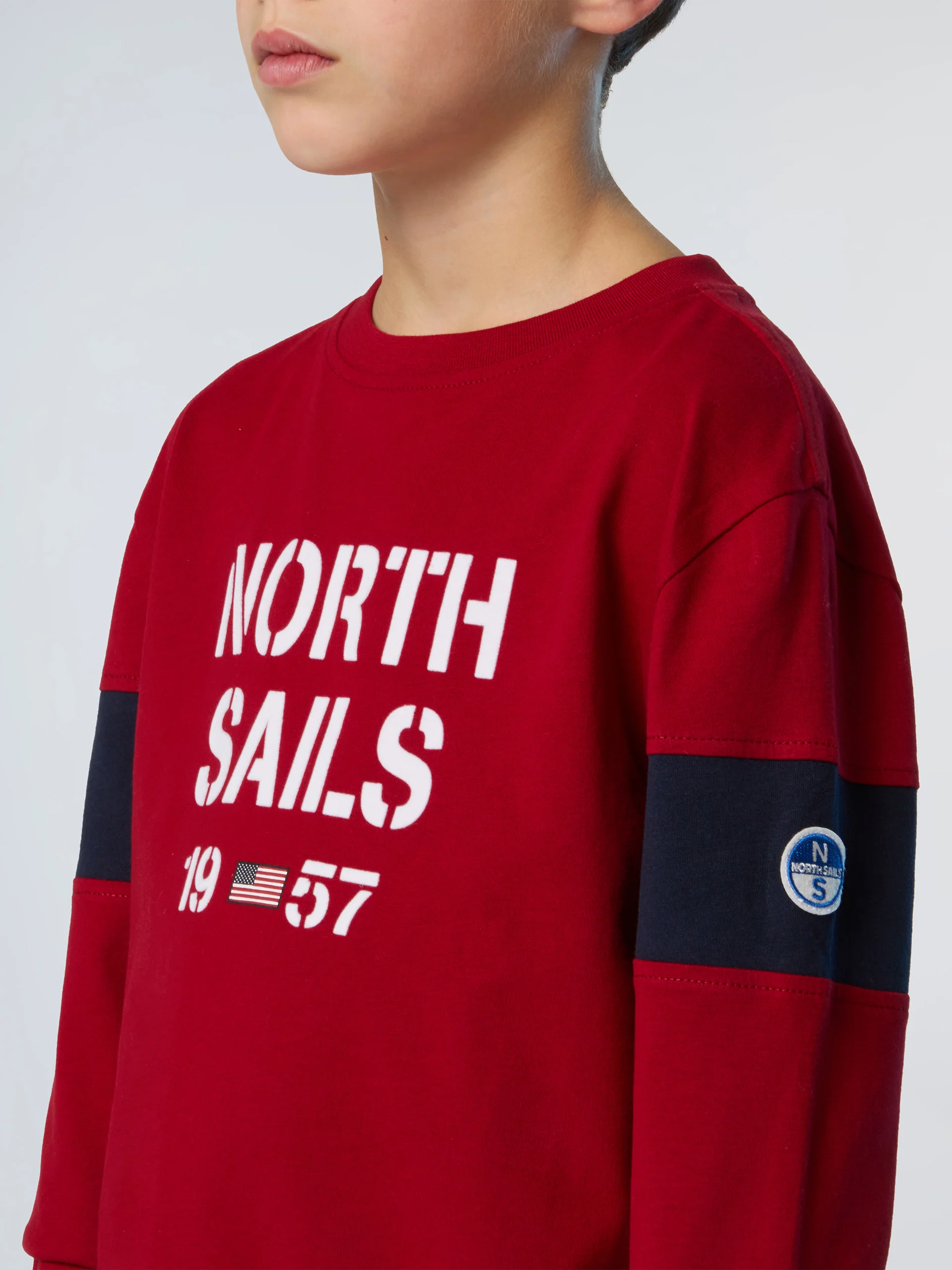 Long-sleeved T-shirt with sleeve inserts - Image 5