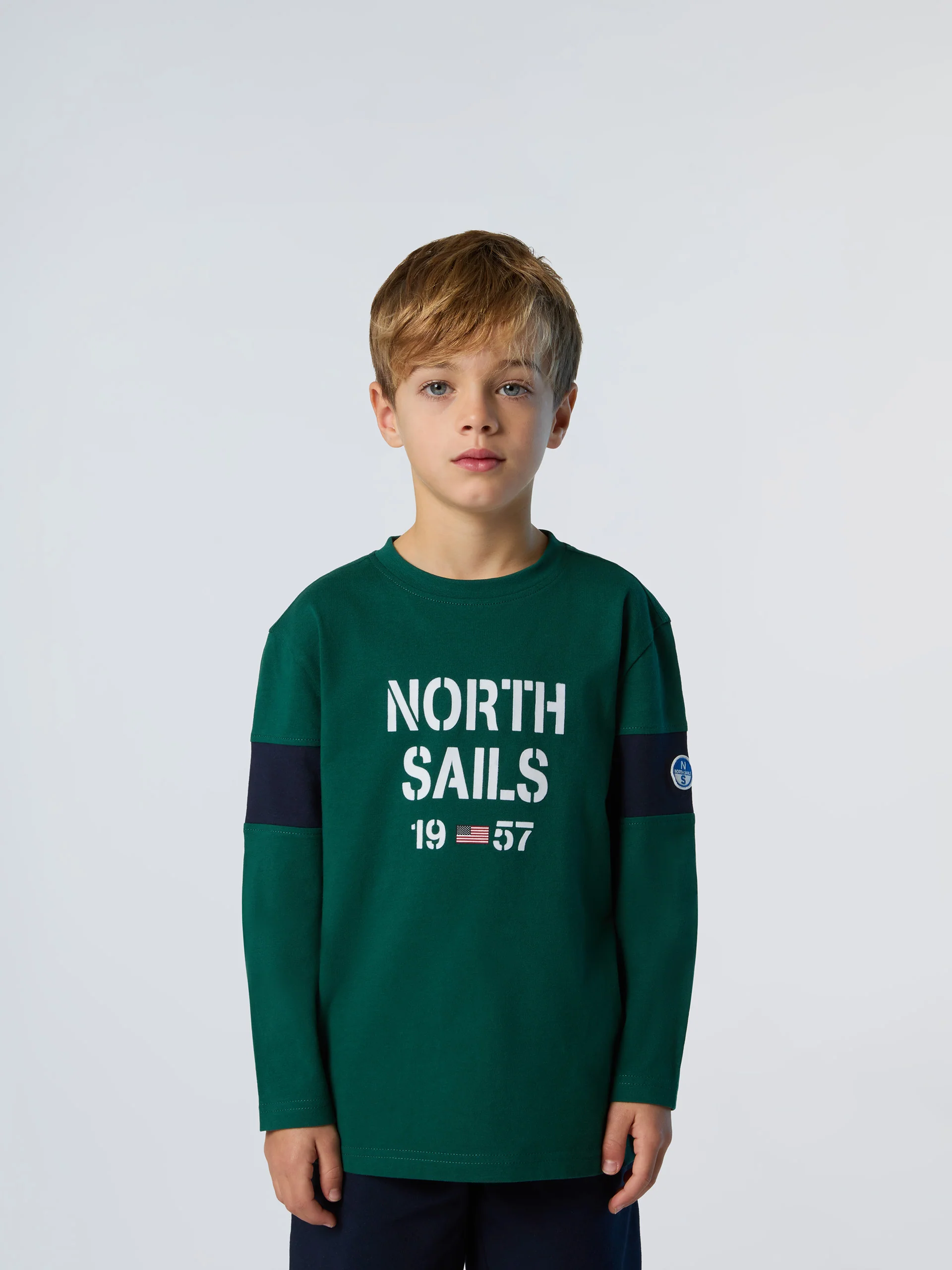 Long-sleeved T-shirt with sleeve inserts - Image 6