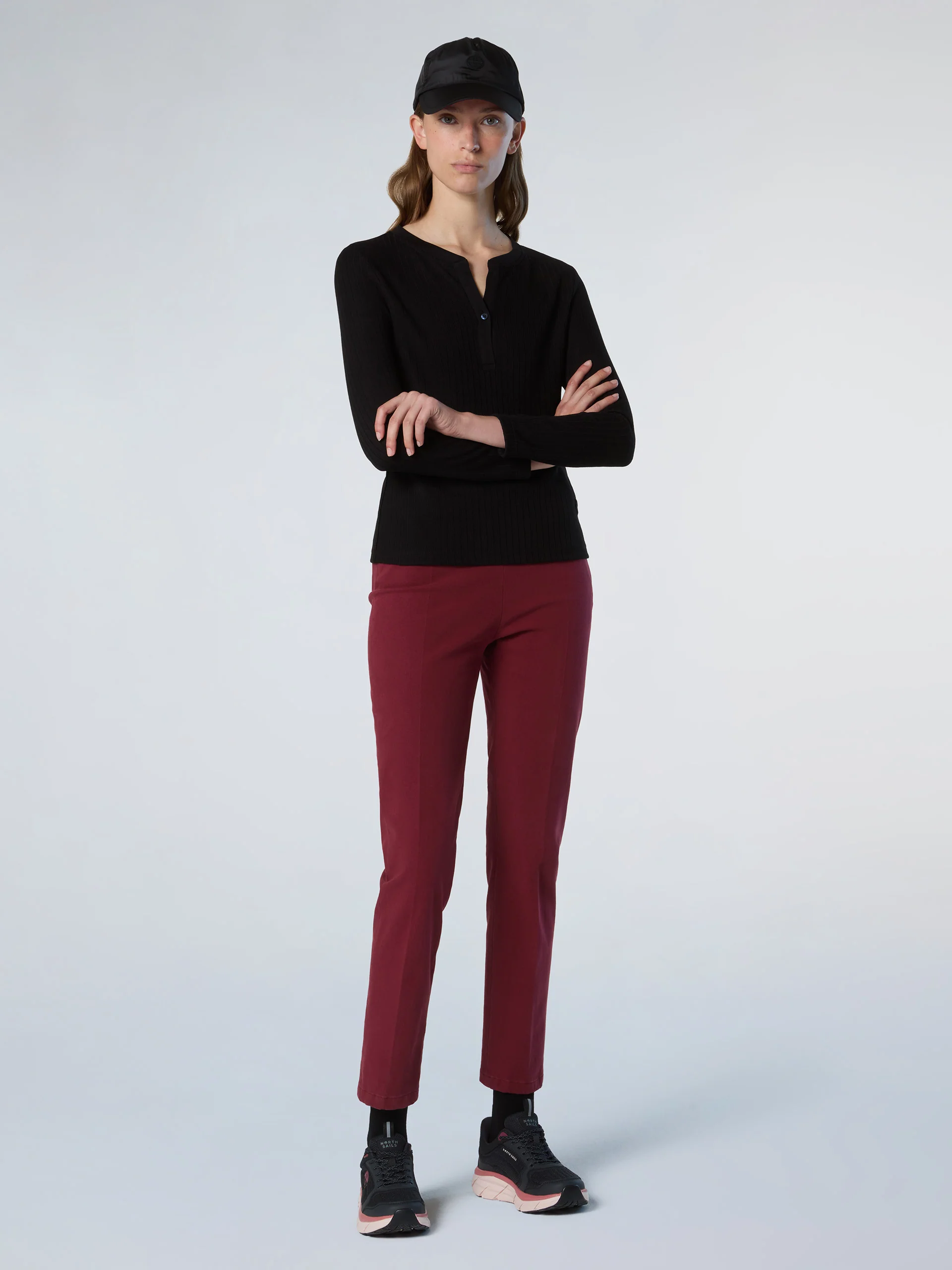 Ribbed jersey Henley top - Image 11