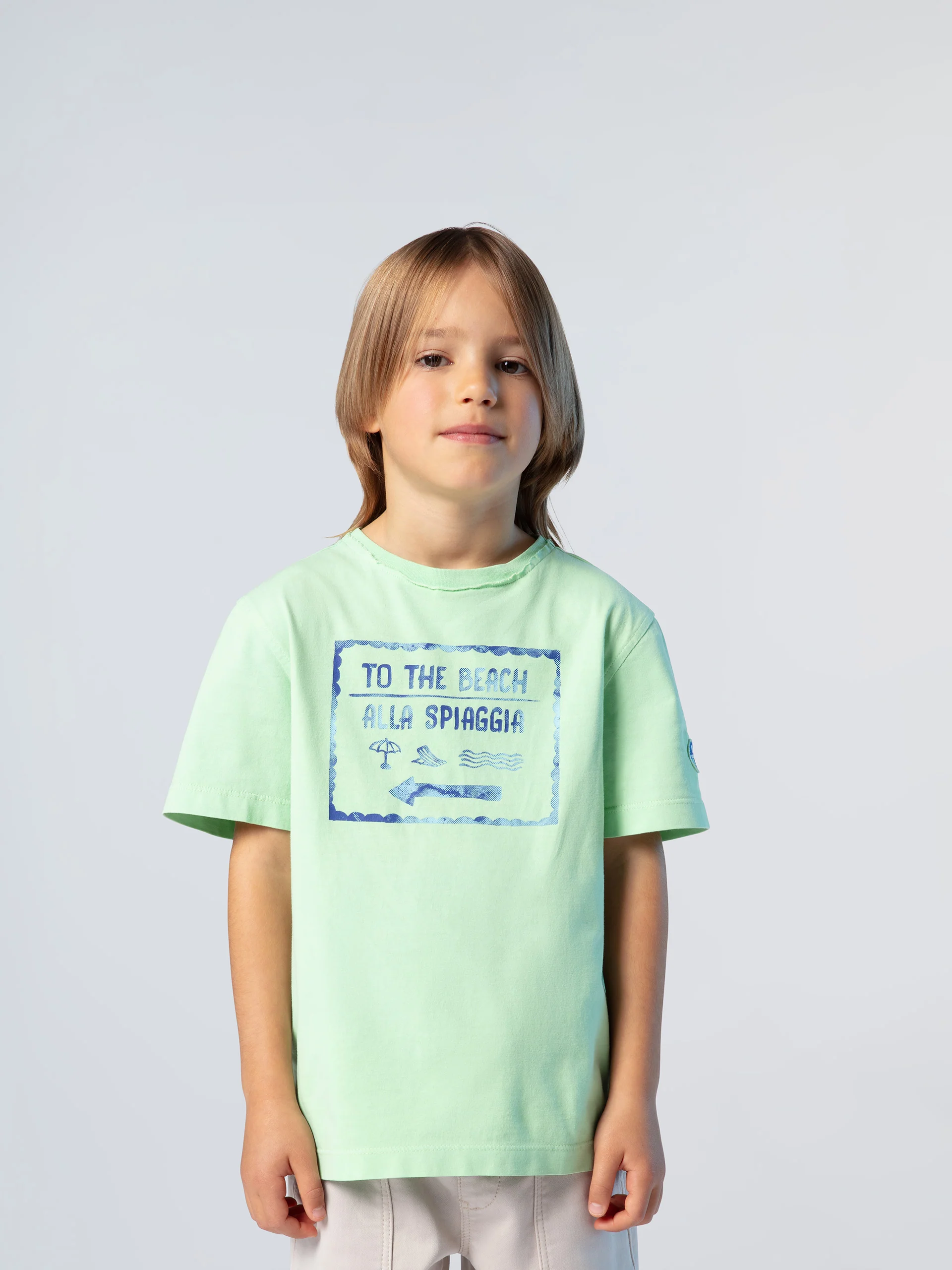 T-shirt with beach print - Image 8