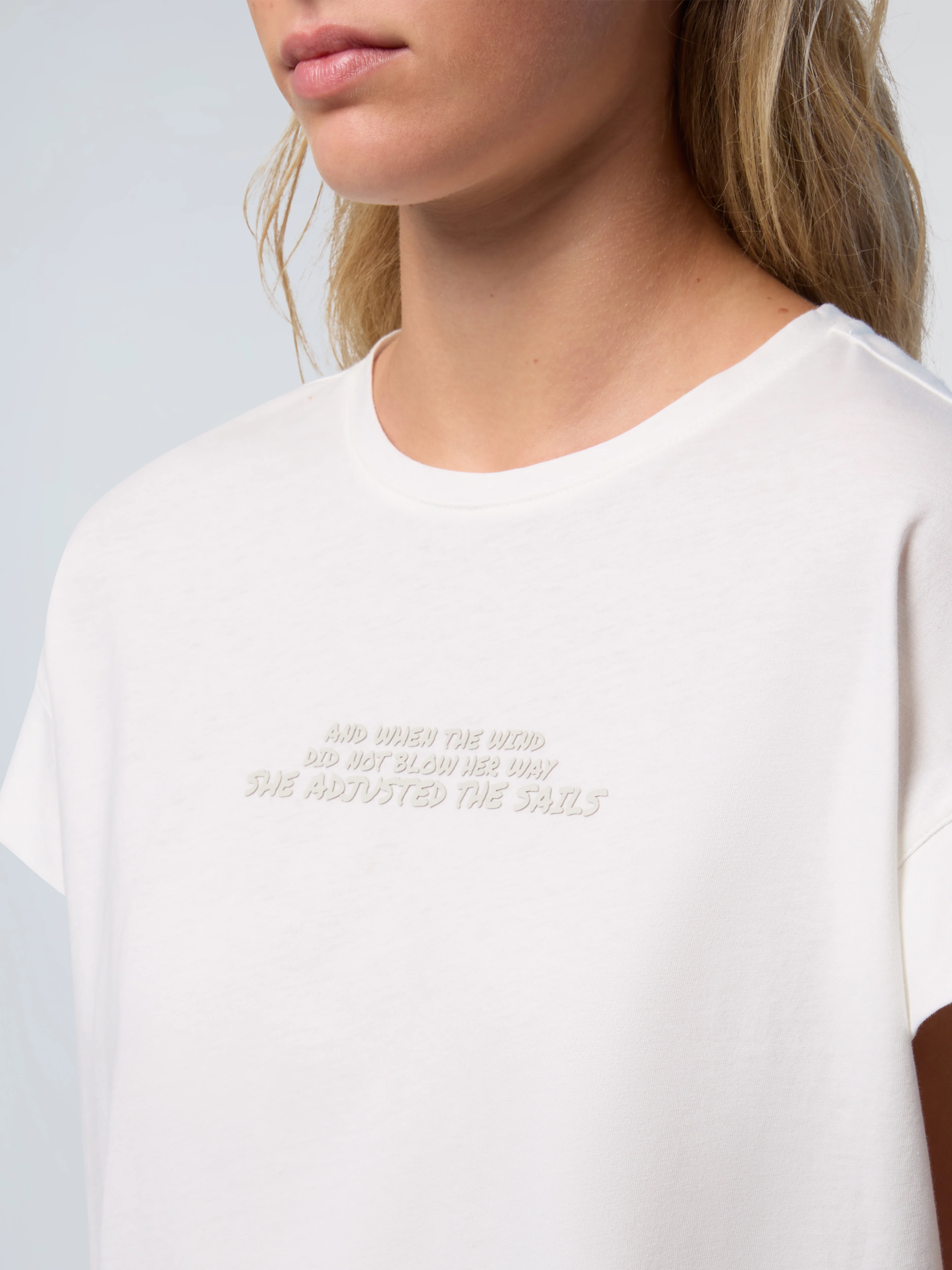 T-shirt with slogan print - Image 6