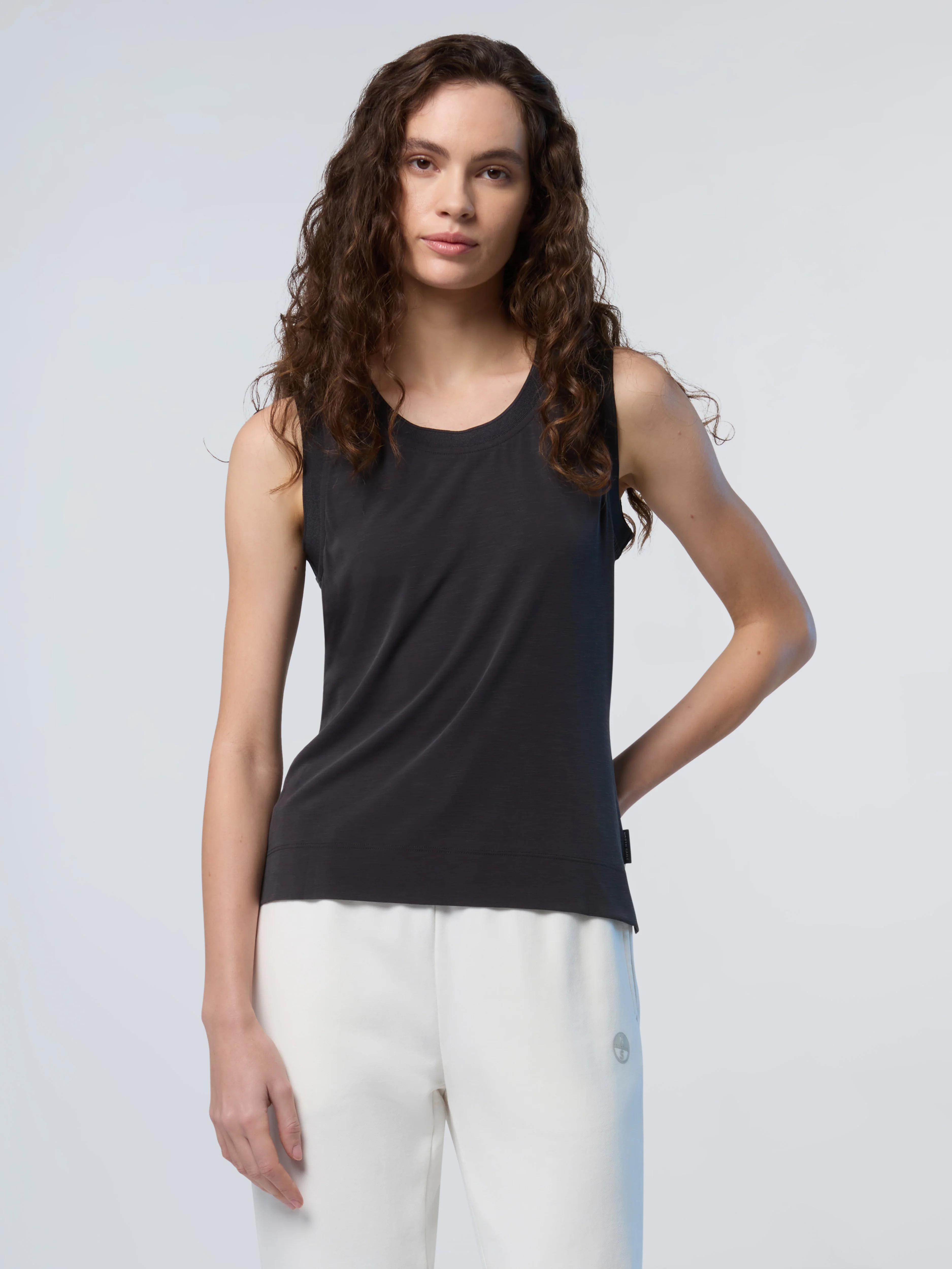 Slub jersey tank top - Image 20