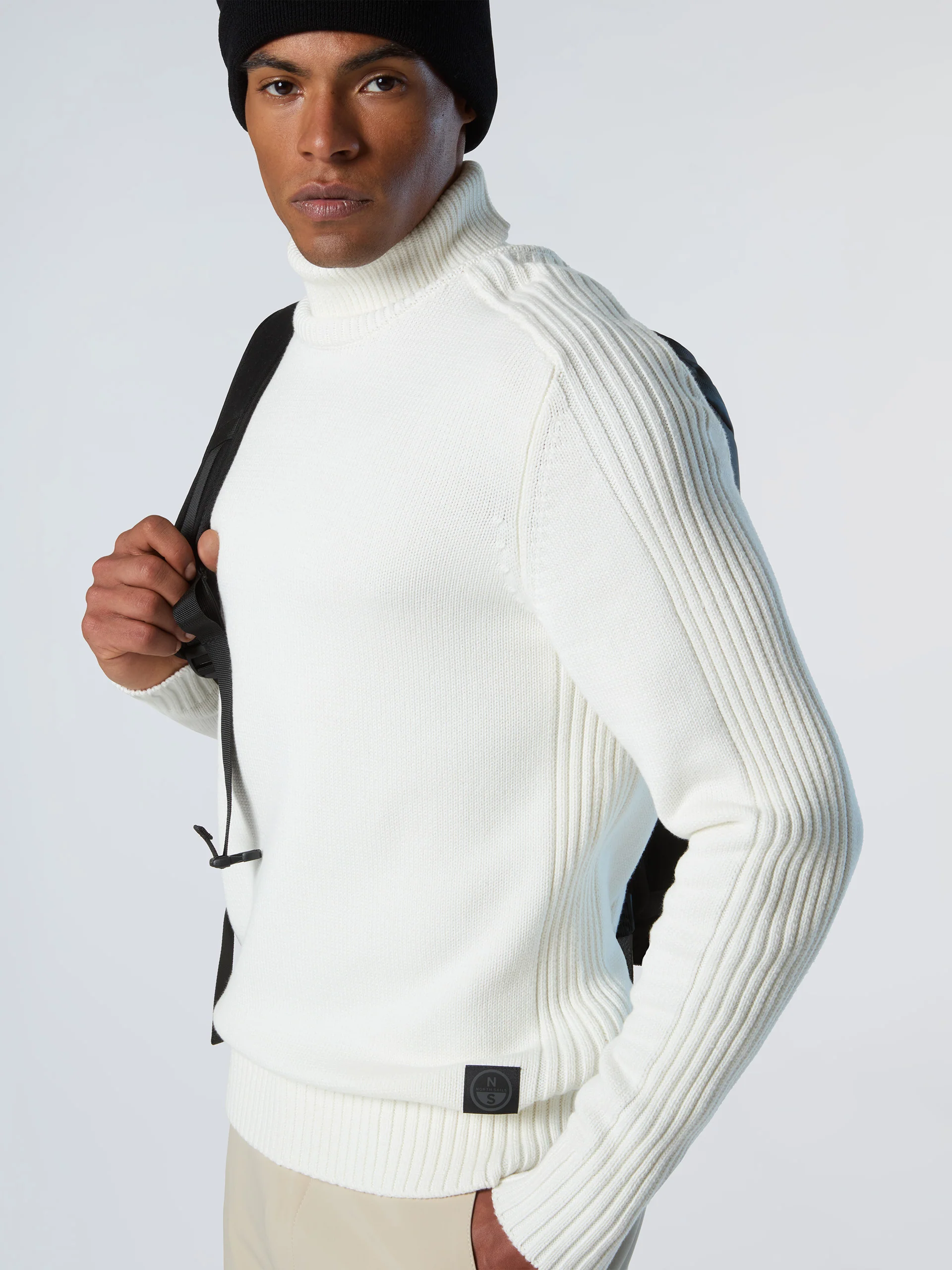 Turtle-neck sweater with ribbing - Image 2