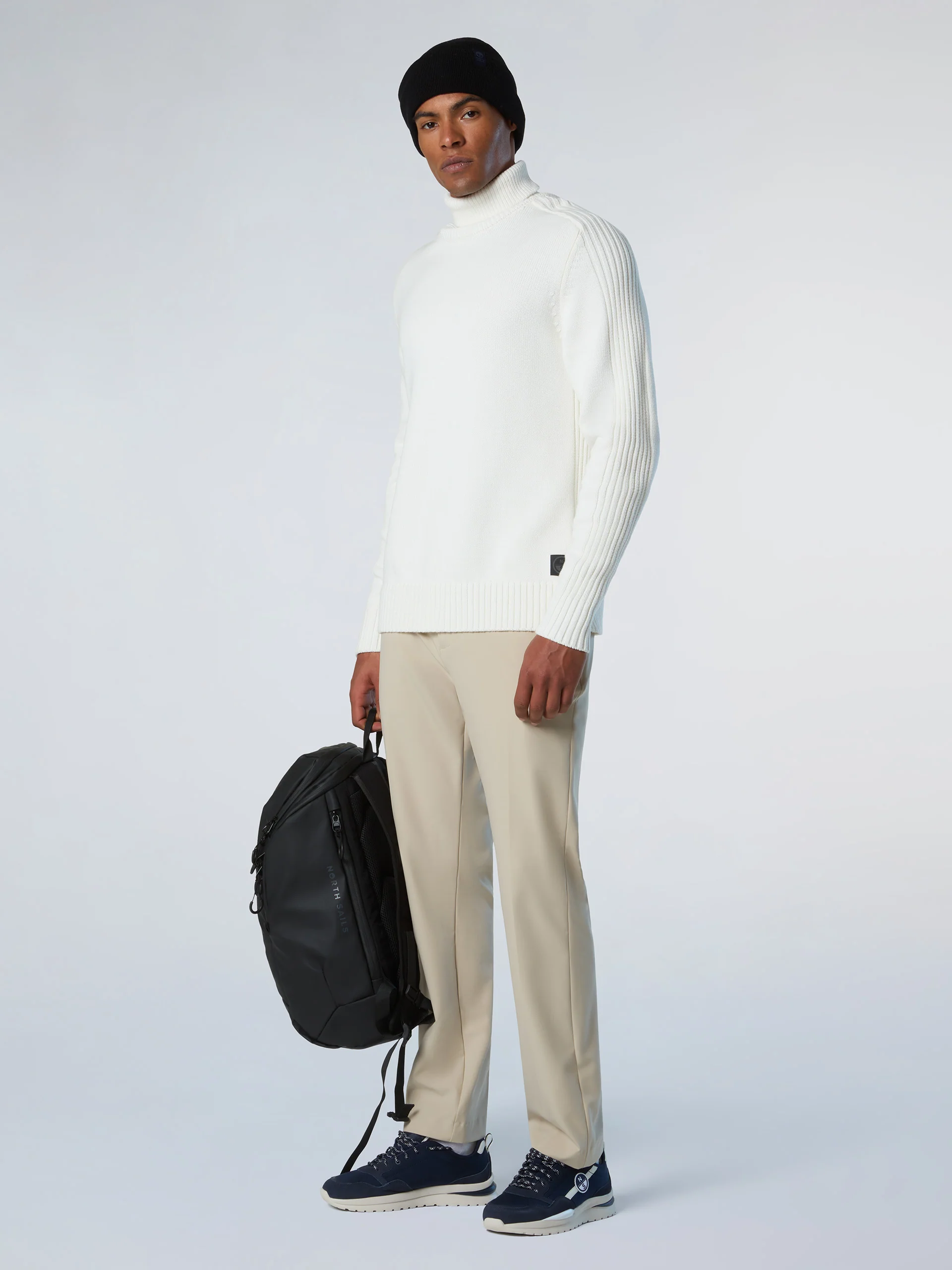 Turtle-neck sweater with ribbing - Image 5