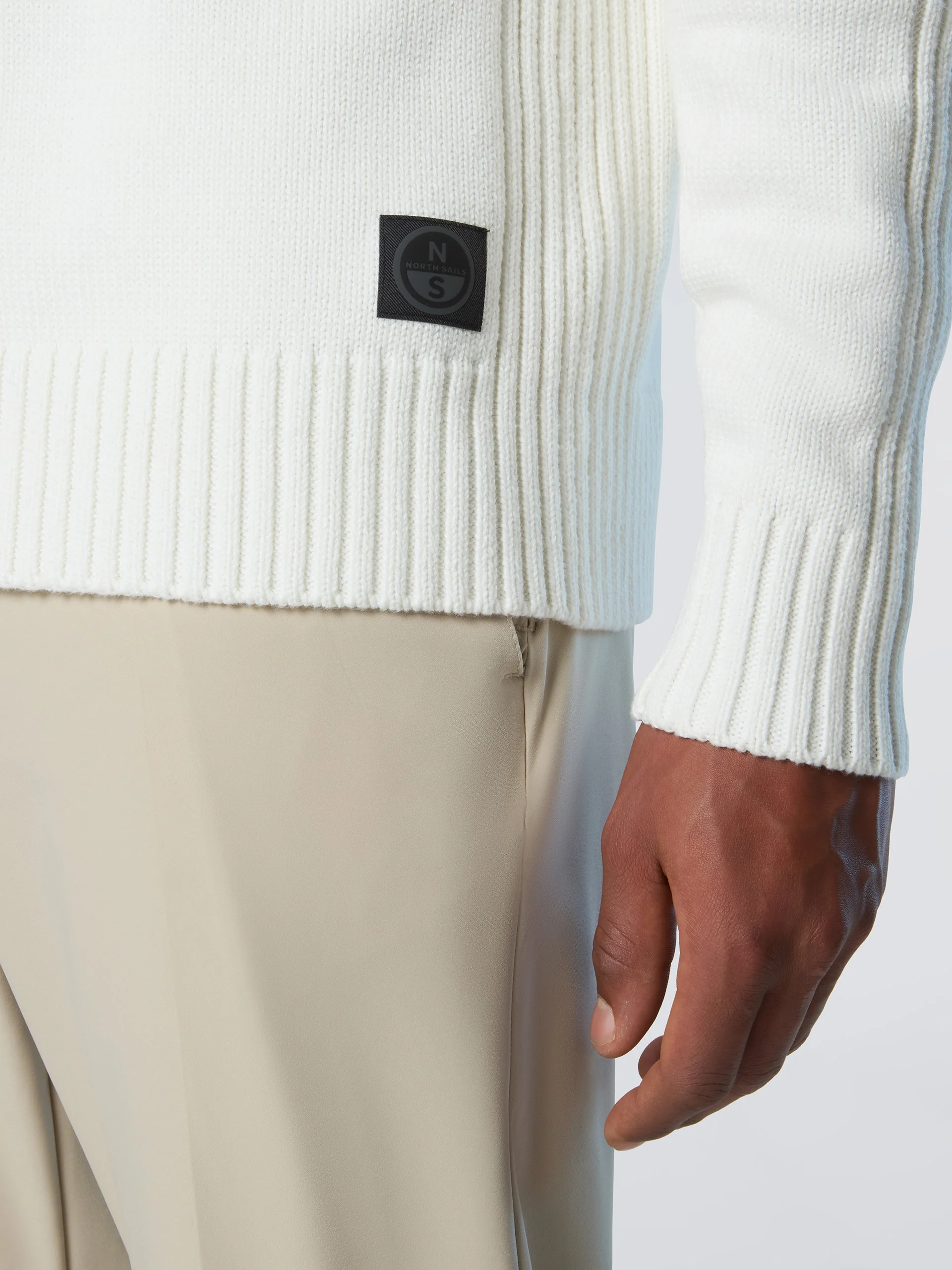Turtle-neck sweater with ribbing - Image 6