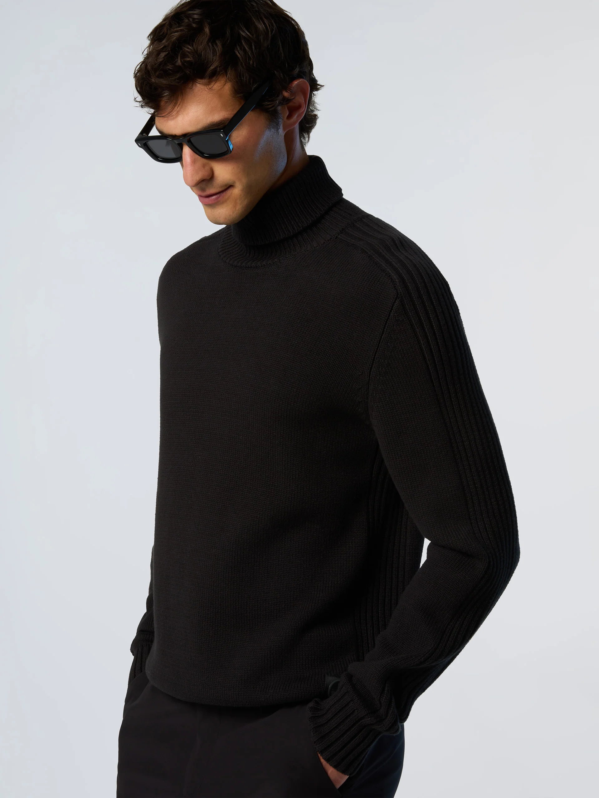 Turtle-neck sweater with ribbing - Image 8