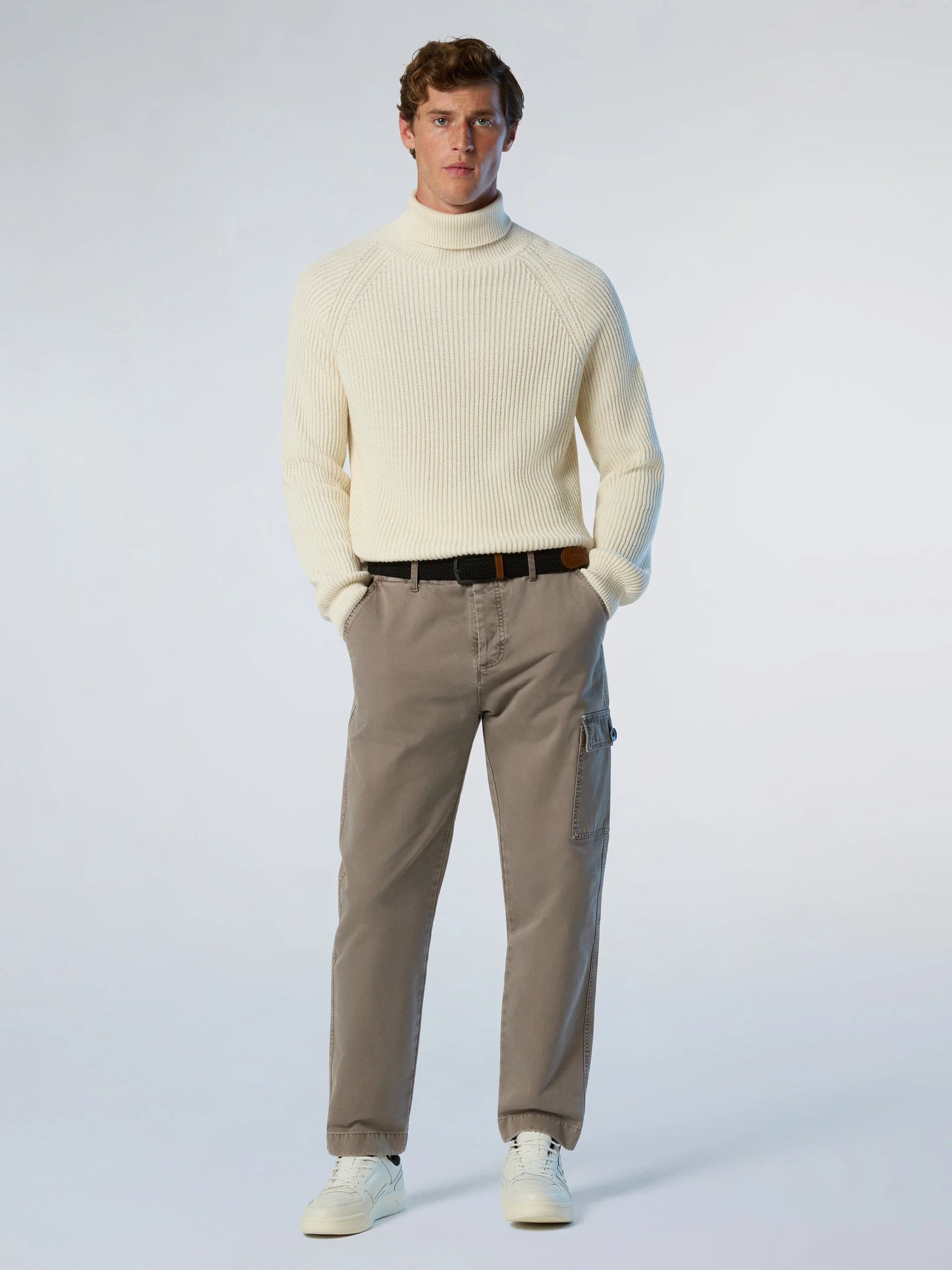 Fisherman's rib turtle-neck sweater - Image 5
