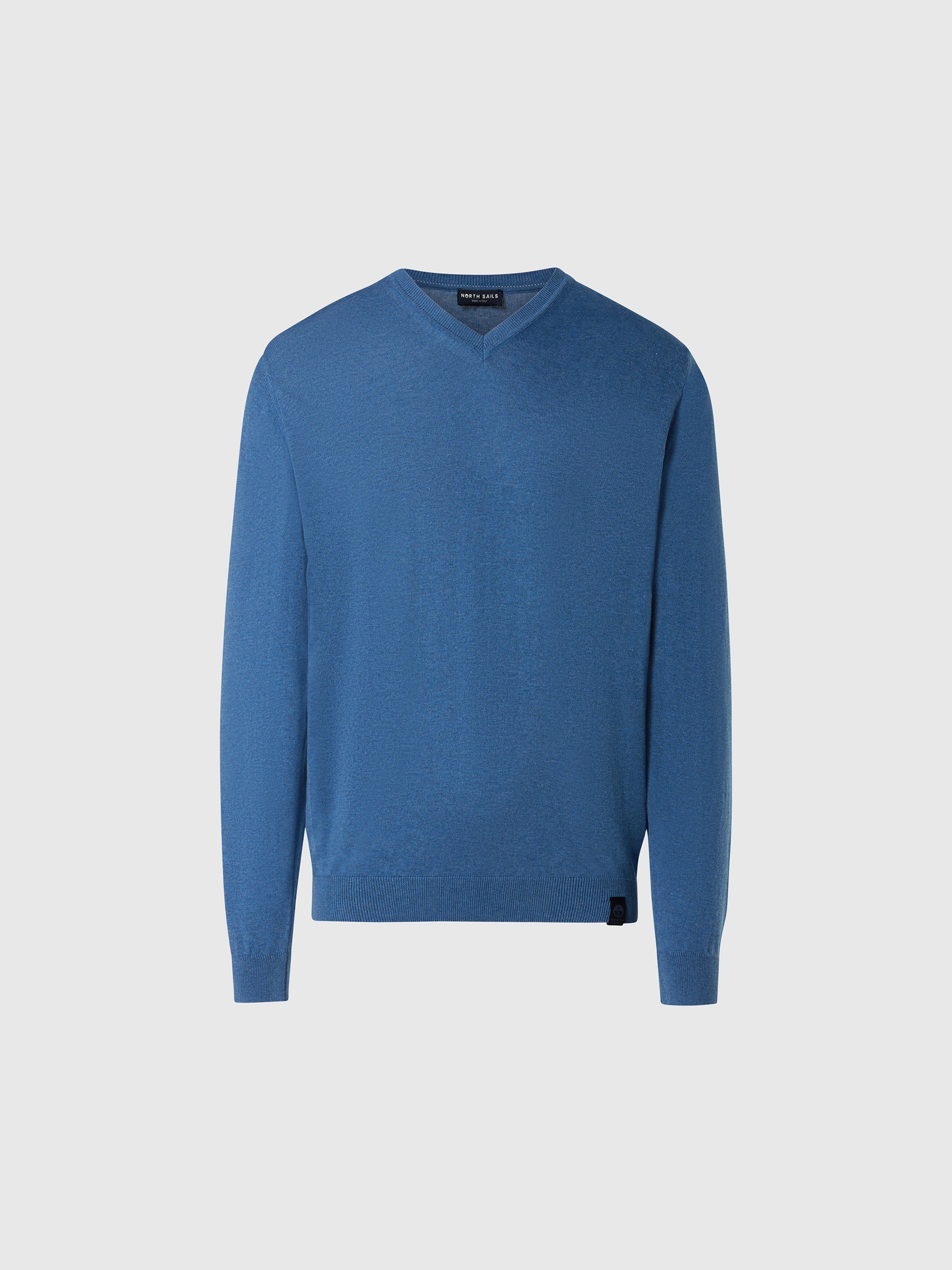 V-neck sweater with logo label - Image 9