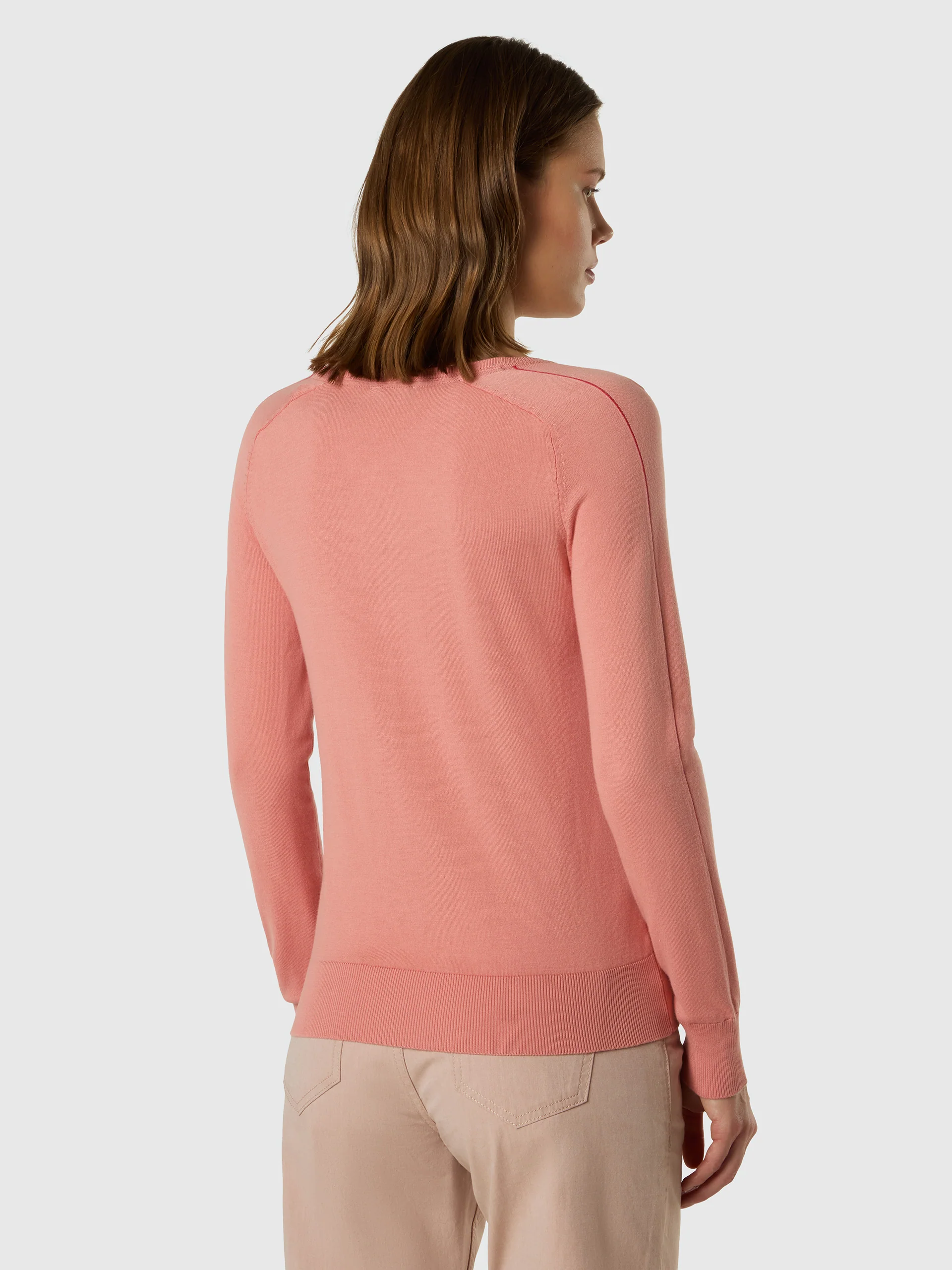 Viscose-cotton V-neck sweater - Image 11