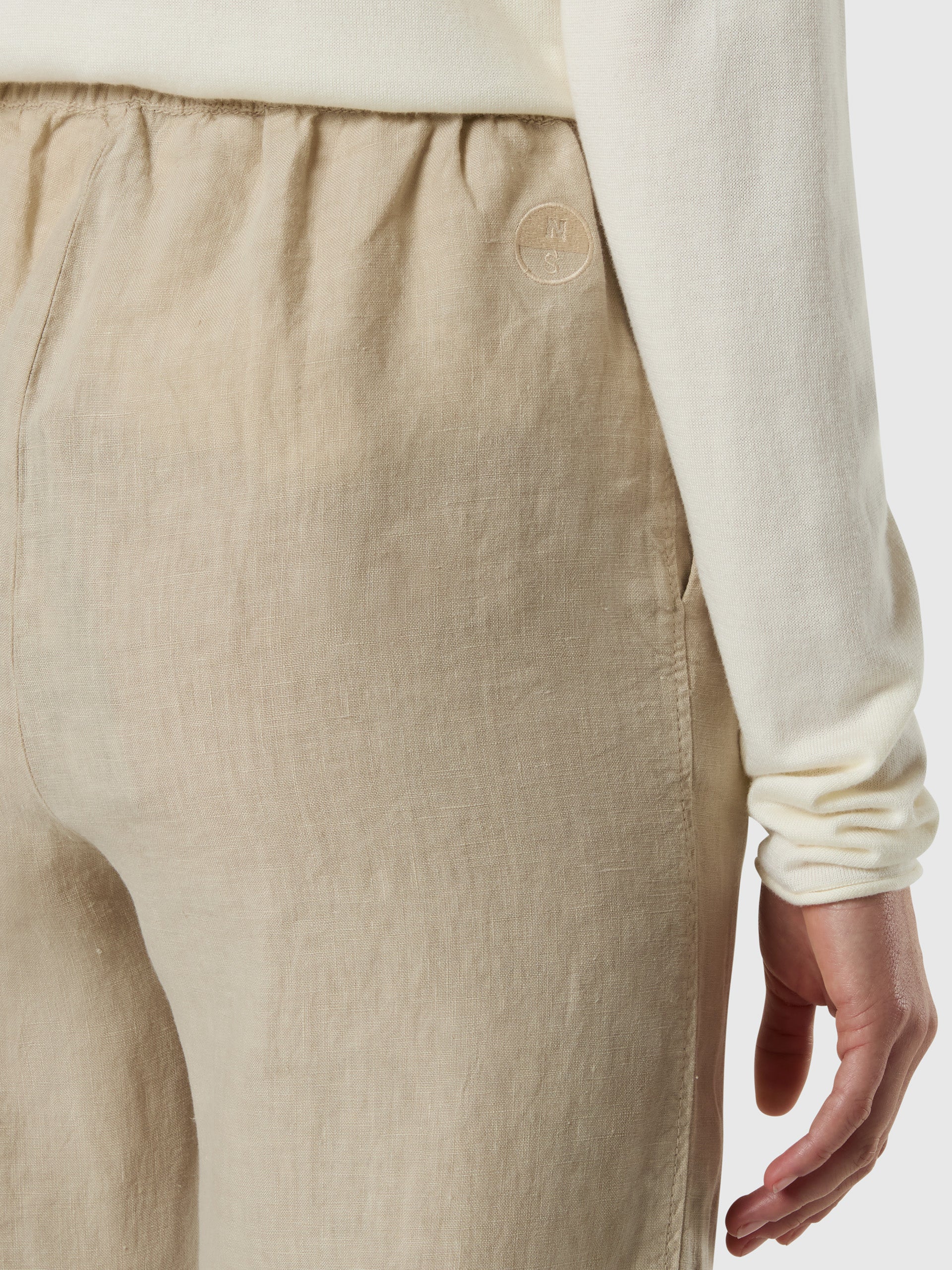 Linen paperbag waist pants - Image 6